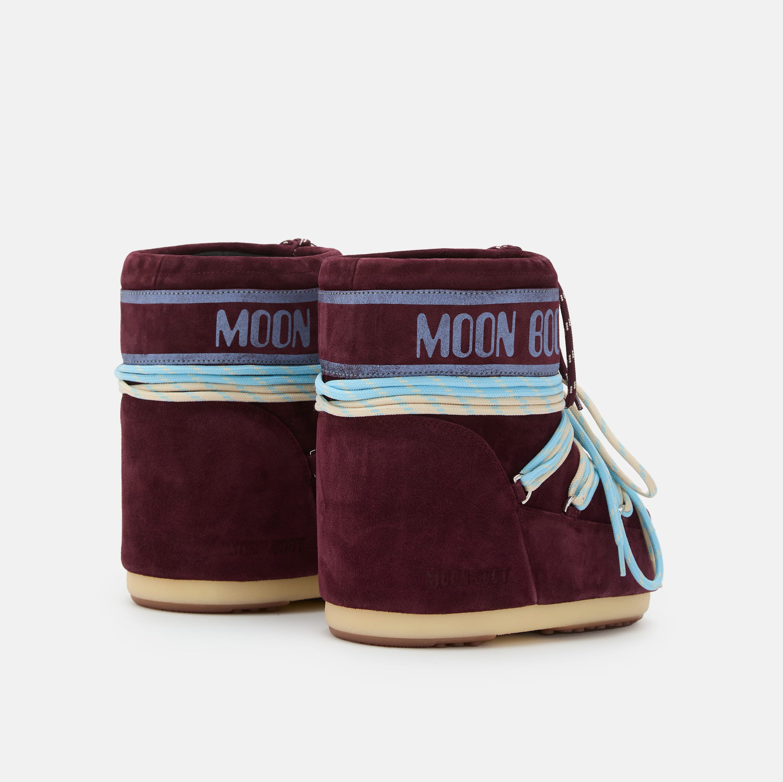 Women Wine Red "ICON LOW" Suede Boots