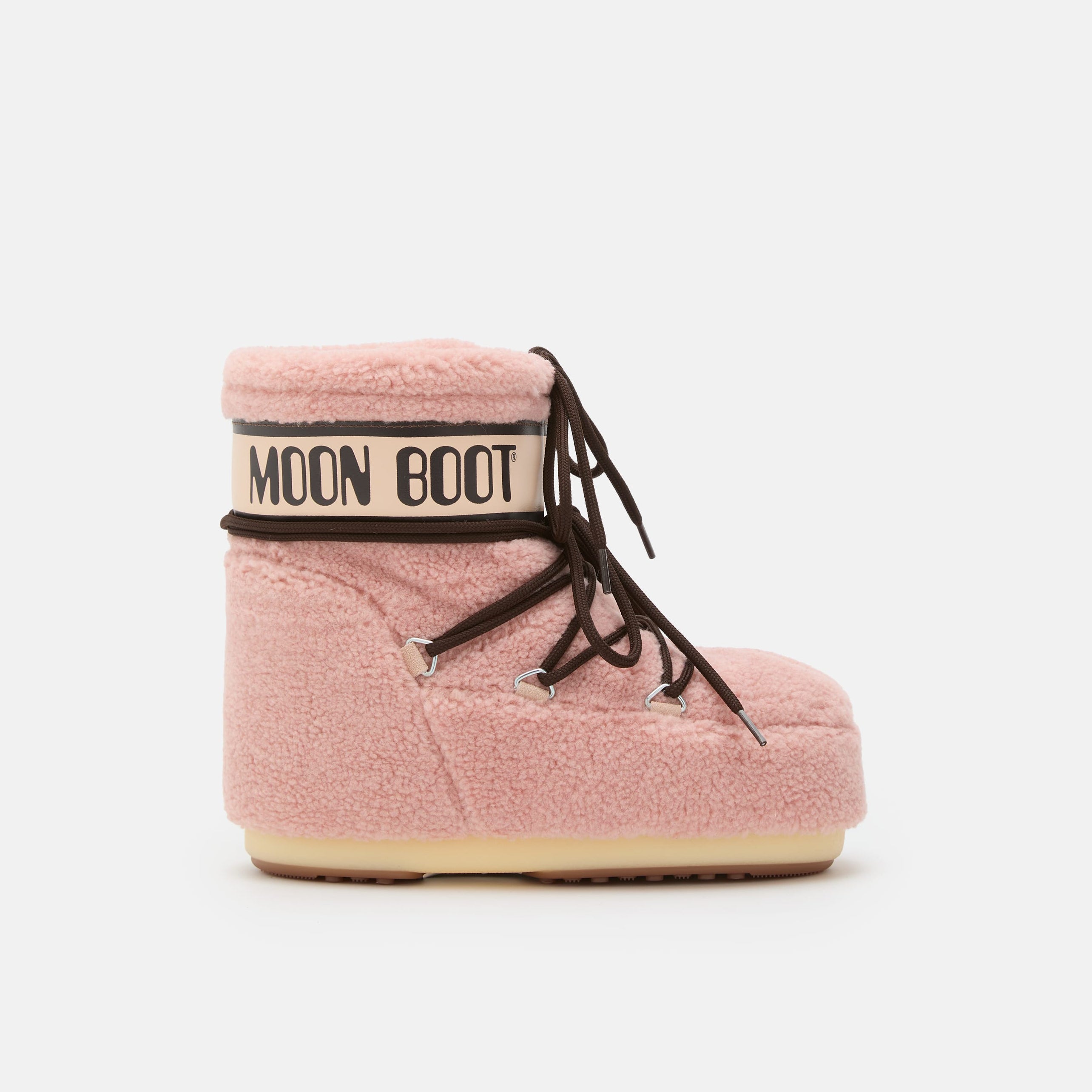 Women Pink "ICON LOW" Fleece Boots