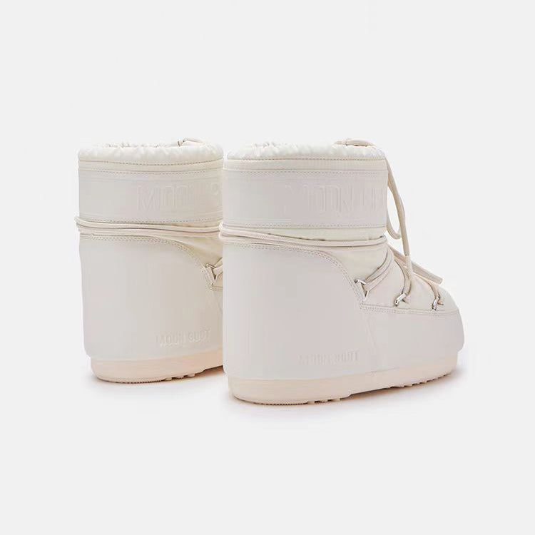 Women White "ICON LOW" Boots