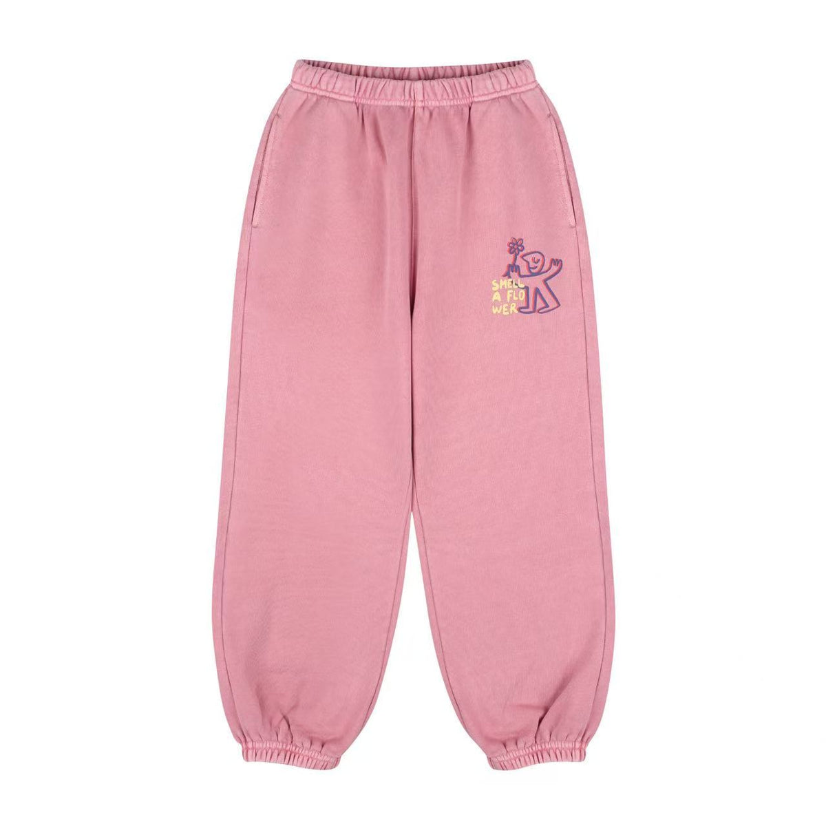 Boys & Girls Pink Cotton Trousers