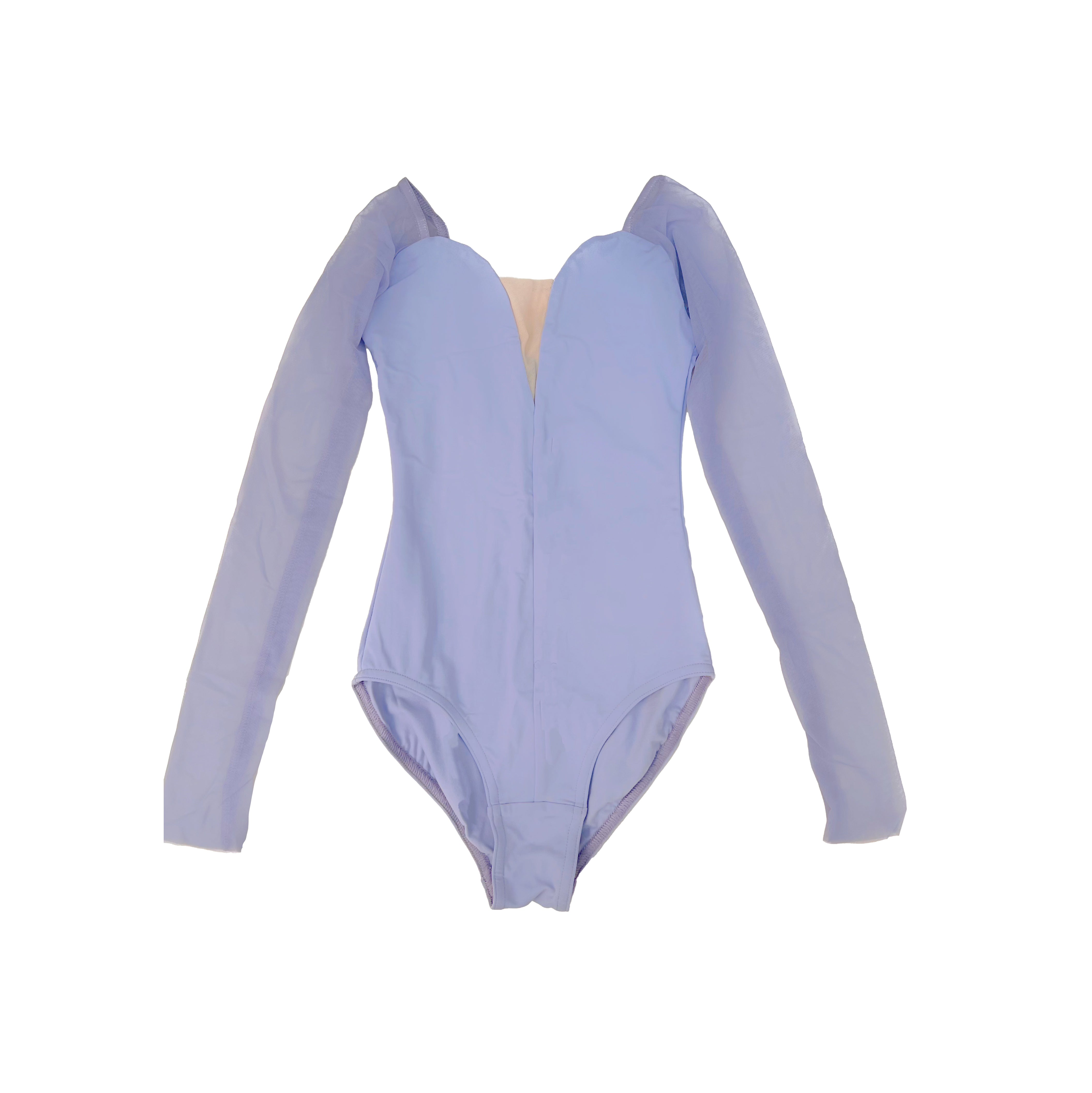 Women Lilac Long Sleeves Ballet Onesies(DA1931M/Lilac)