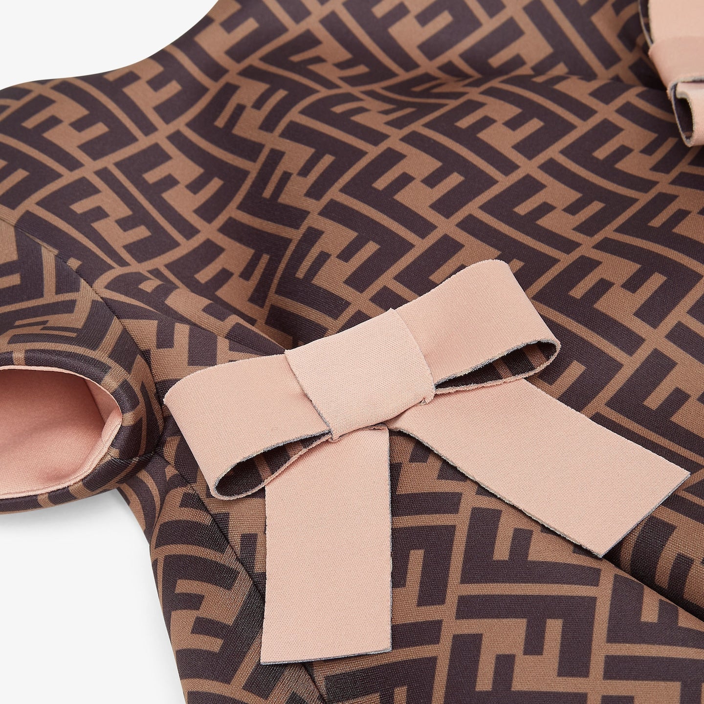 Girls Brown Logo Dress