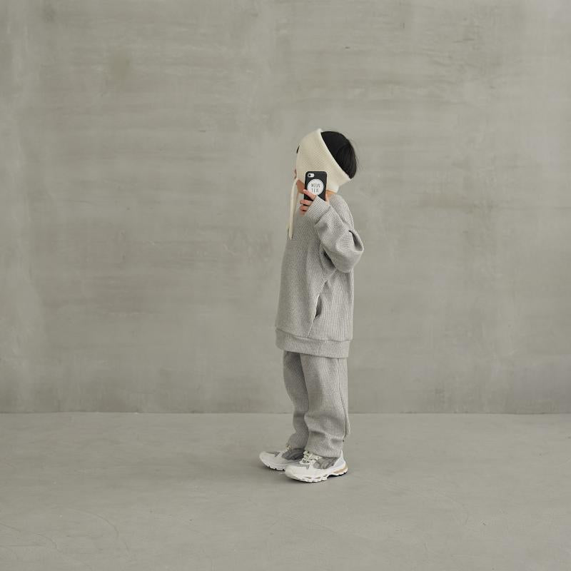 Boys & Girls Grey Cotton Trousers