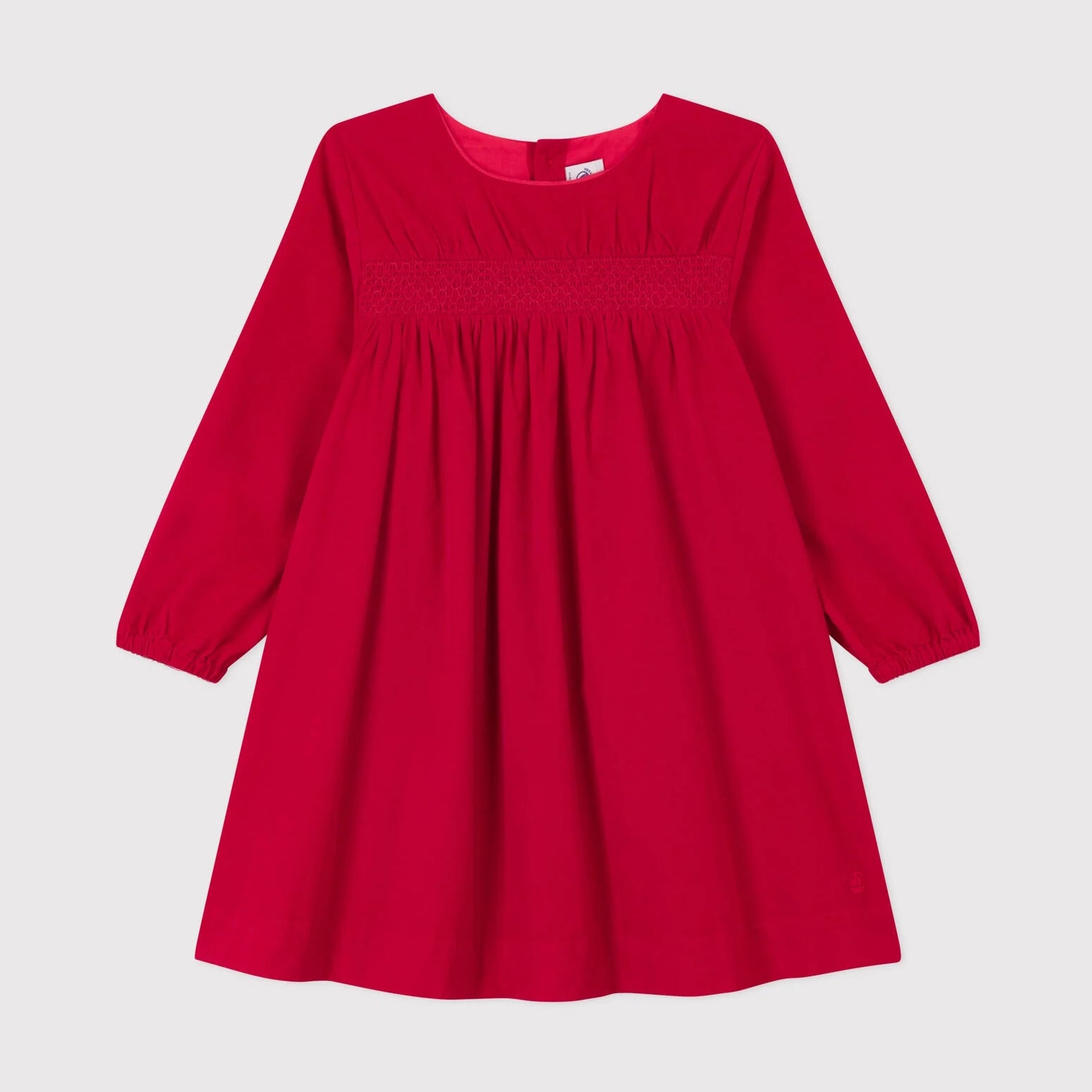 Girls Red Corduroy Dress