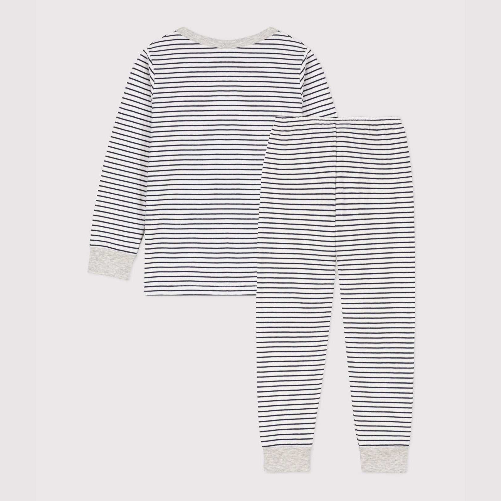 Boys Black Stripes Cotton Nightwear Set