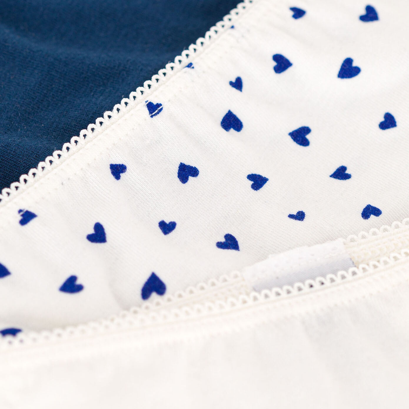 Girls White Cotton Underwear Set(3 Pack)