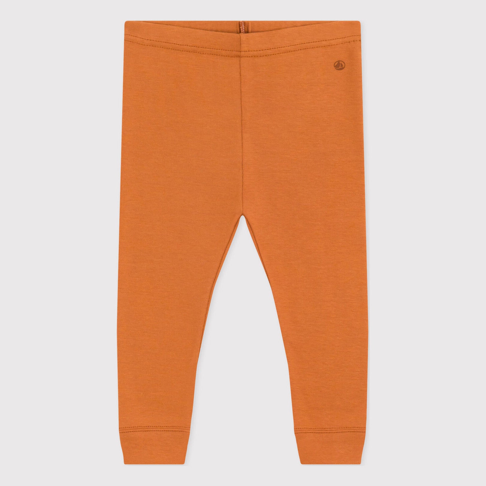 Baby Girls Orange Cotton Leggings