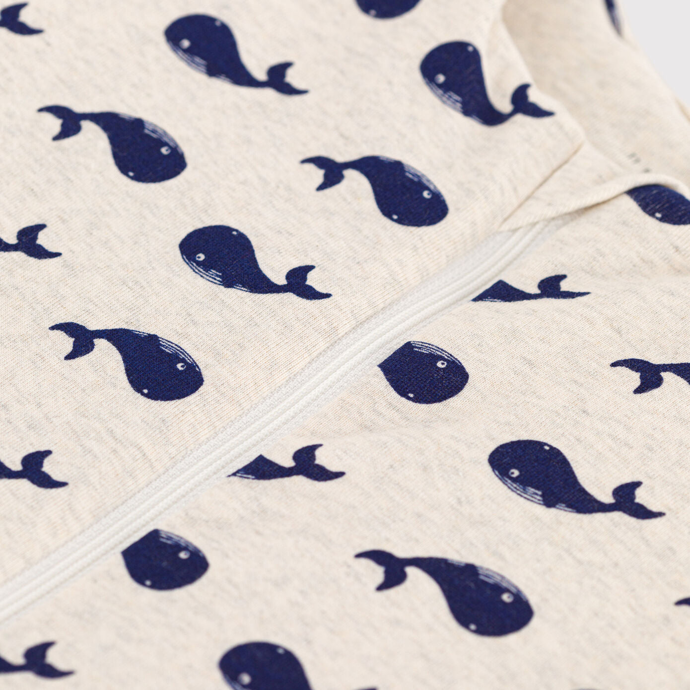 Baby Boys & Girls Light Grey Printed Cotton Sleep Bag