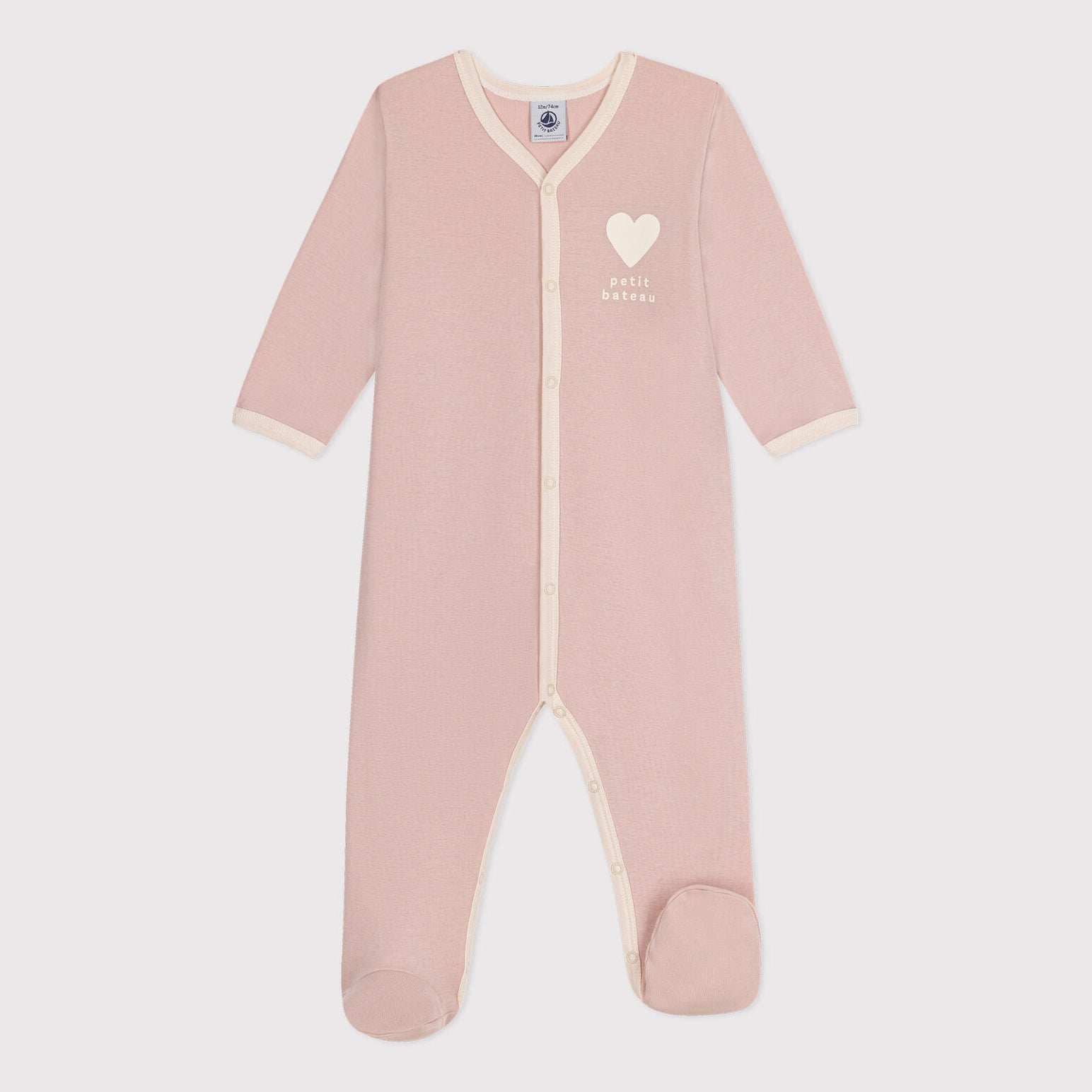 Baby Girls Pink Cotton Babysuit