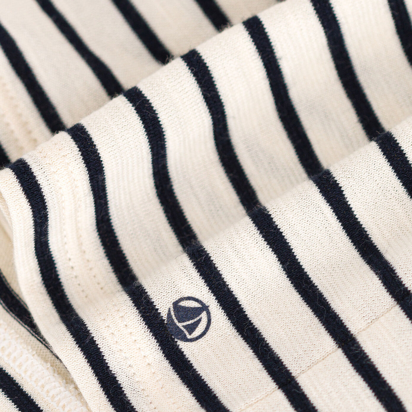 Baby Girls Navy Stripes Cotton Dress