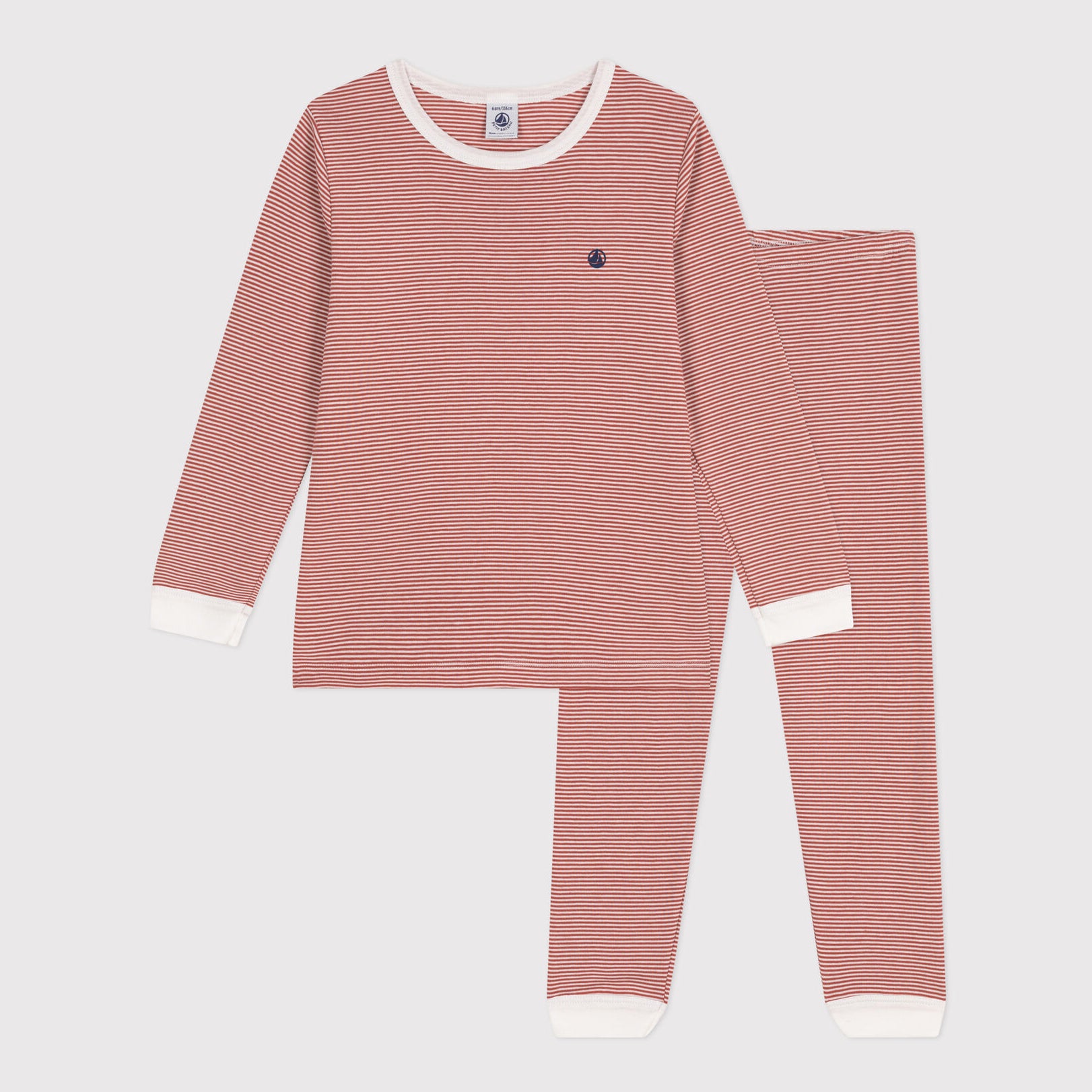 Girls Pink Stripes Cotton Nightwear Set