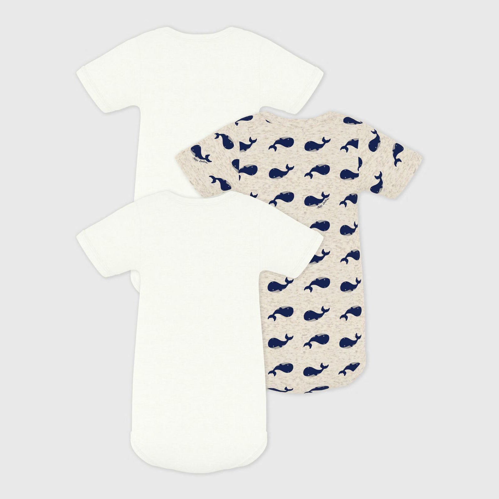Baby Boys & Girls Tricolor Cotton Babysuit Set(3 Pack)