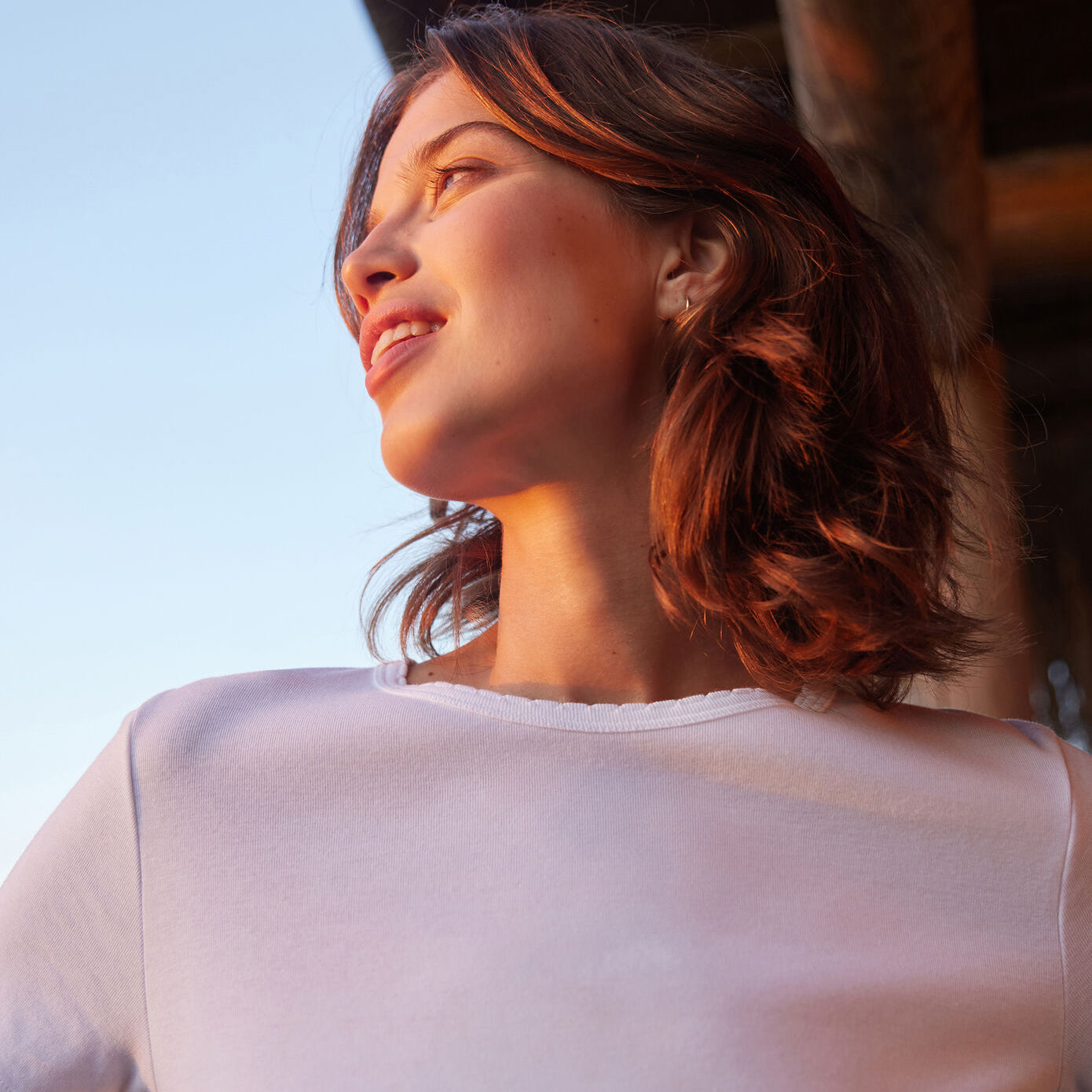 Women White Cotton T-Shirt