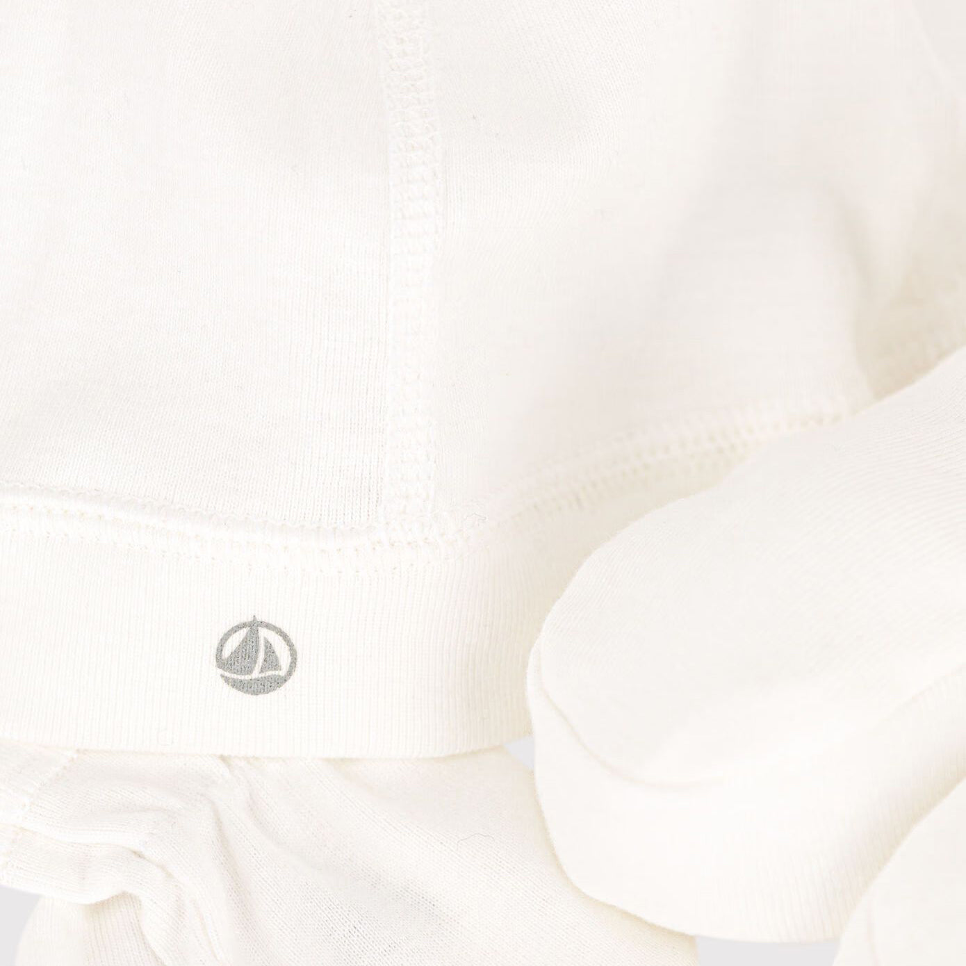 Baby Boys & Girls White Cotton Hat & Booties Set