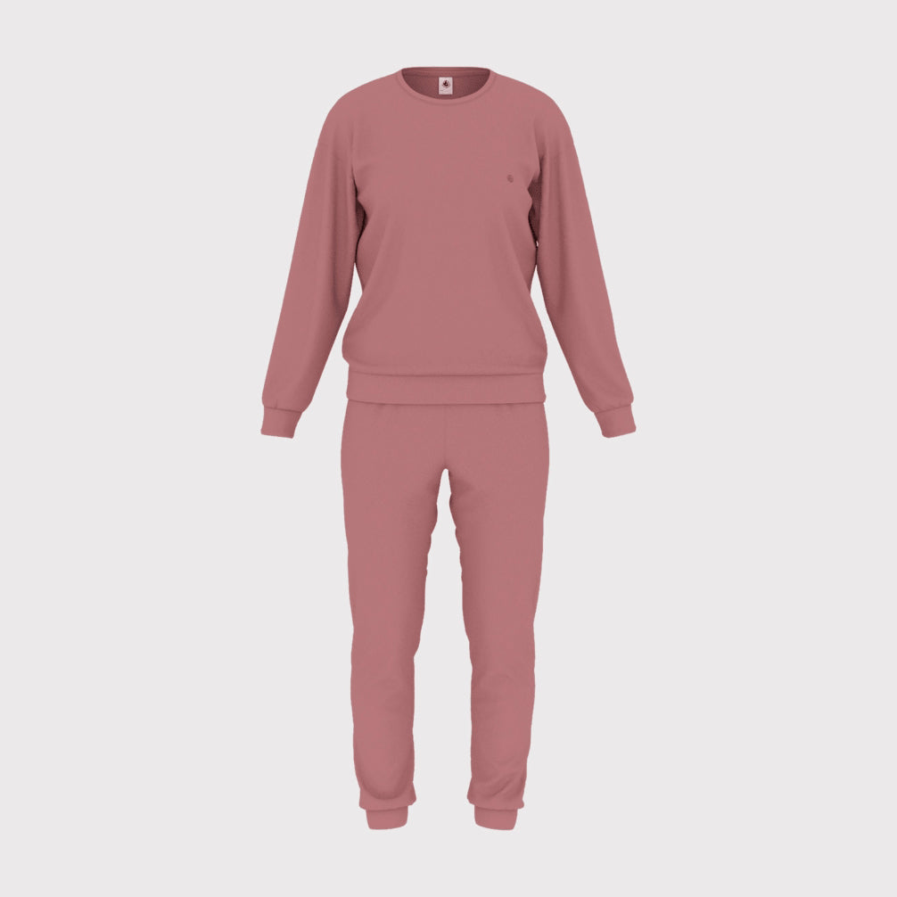 Women Pink Cotton Nightwear Set