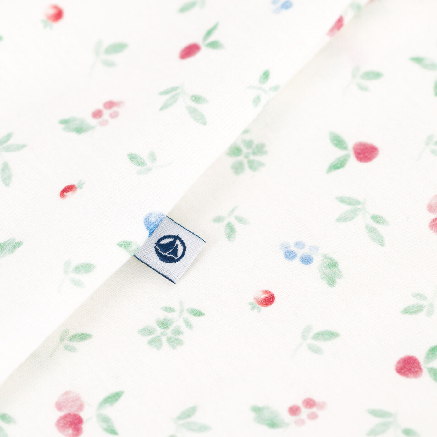 Baby Boys & Girls Ivory Printed Logo Cotton Bodysuit