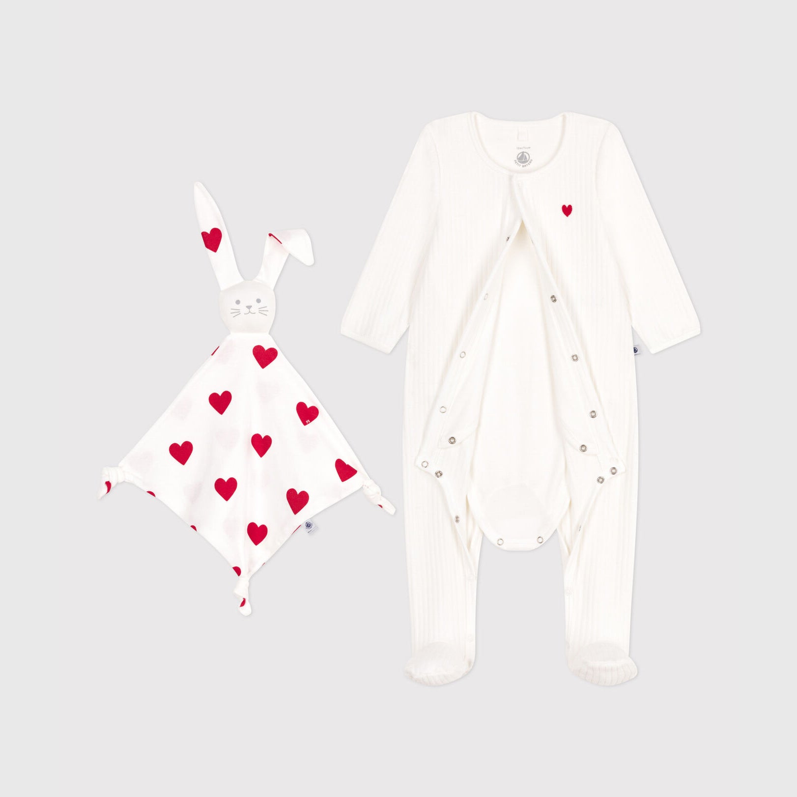 Baby Boys & Girls White Cotton Babysuit Gift Set