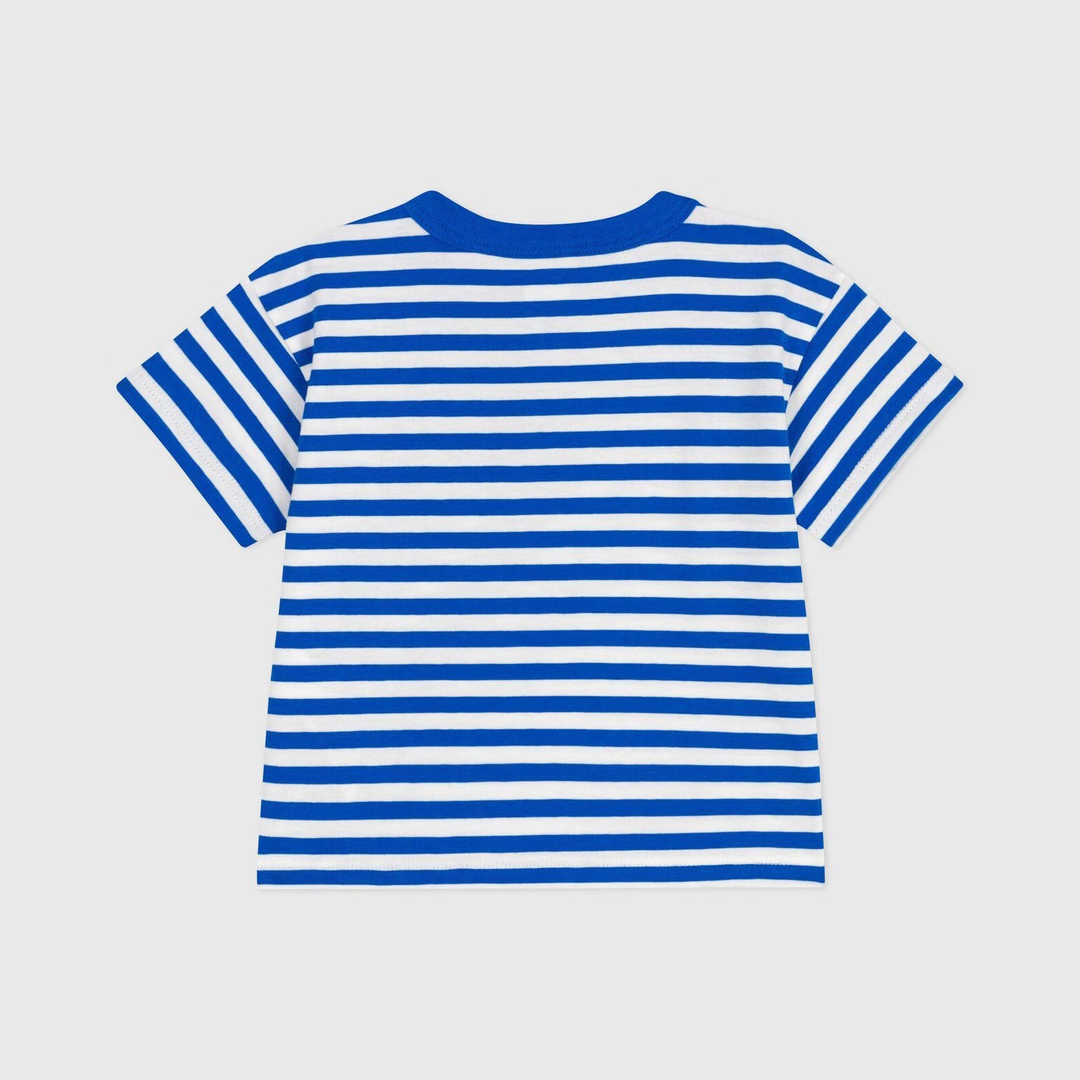 Baby Boys Blue Stripes Cotton T-Shirt