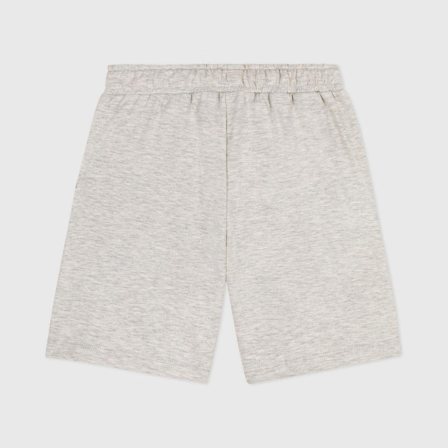 Boys Light Grey Cotton Shorts
