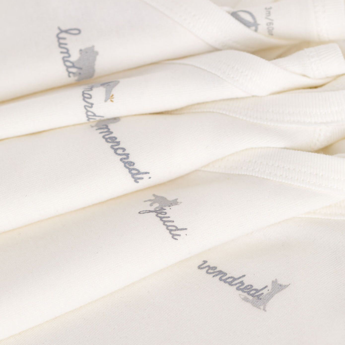 Baby Boys & Girls White Cotton Babysuit Set(5 Pack)