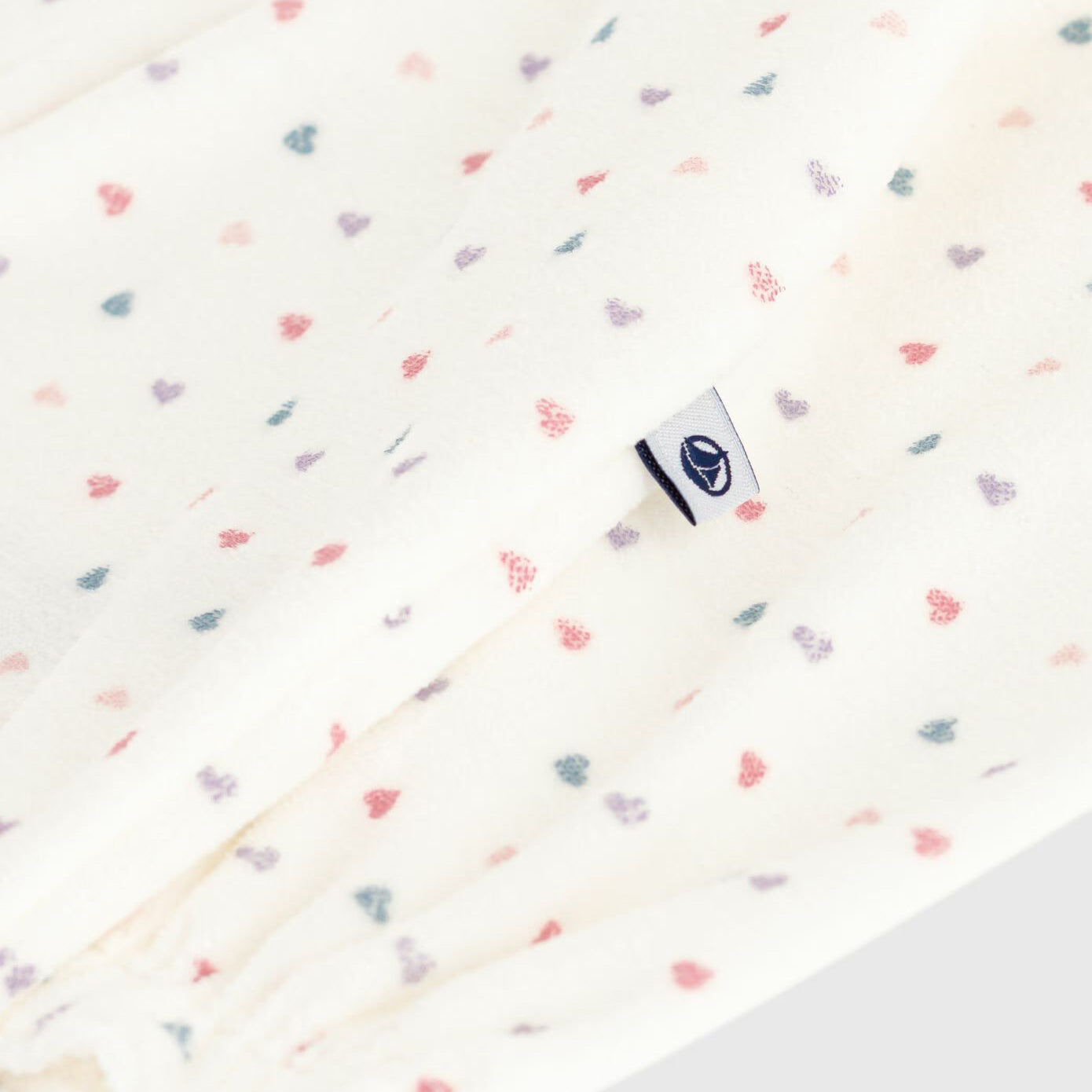 Baby Girls White Heart Cotton Babysuit