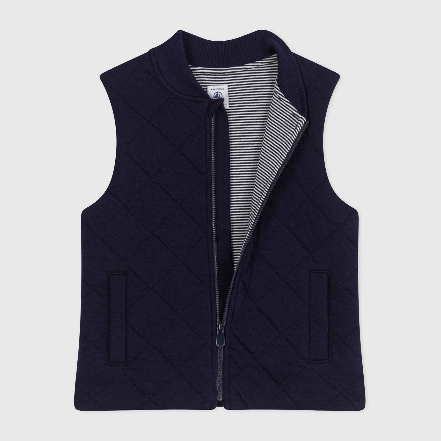 Boys & Girls Navy Cotton Gilet