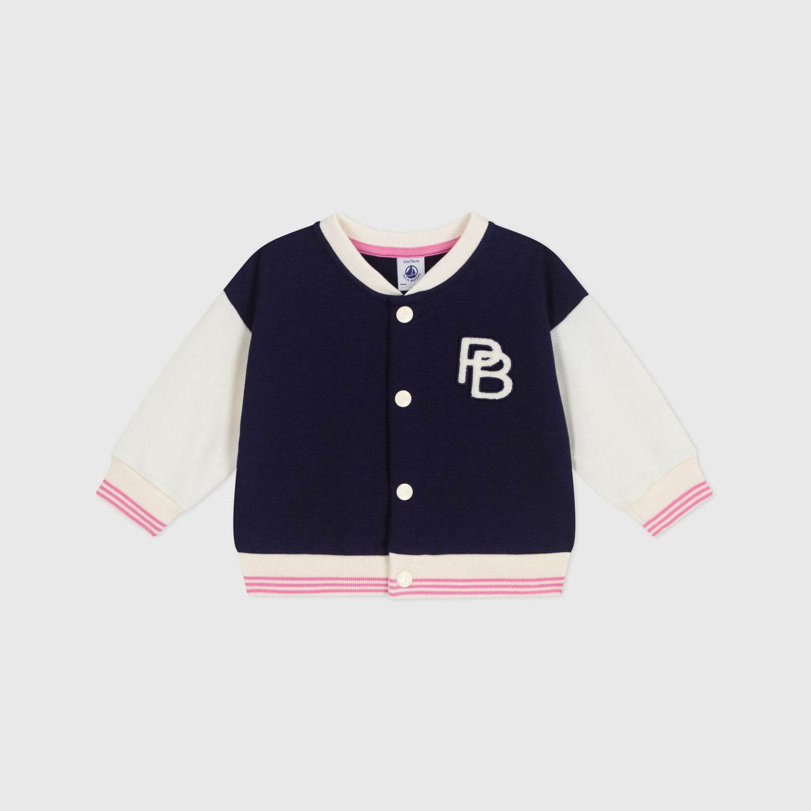 Baby Girls Navy Cotton Jacket