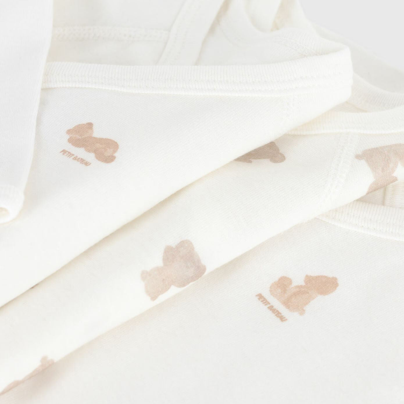 Baby Boys & Girls White Cotton Babysuit Set(3 Pack)