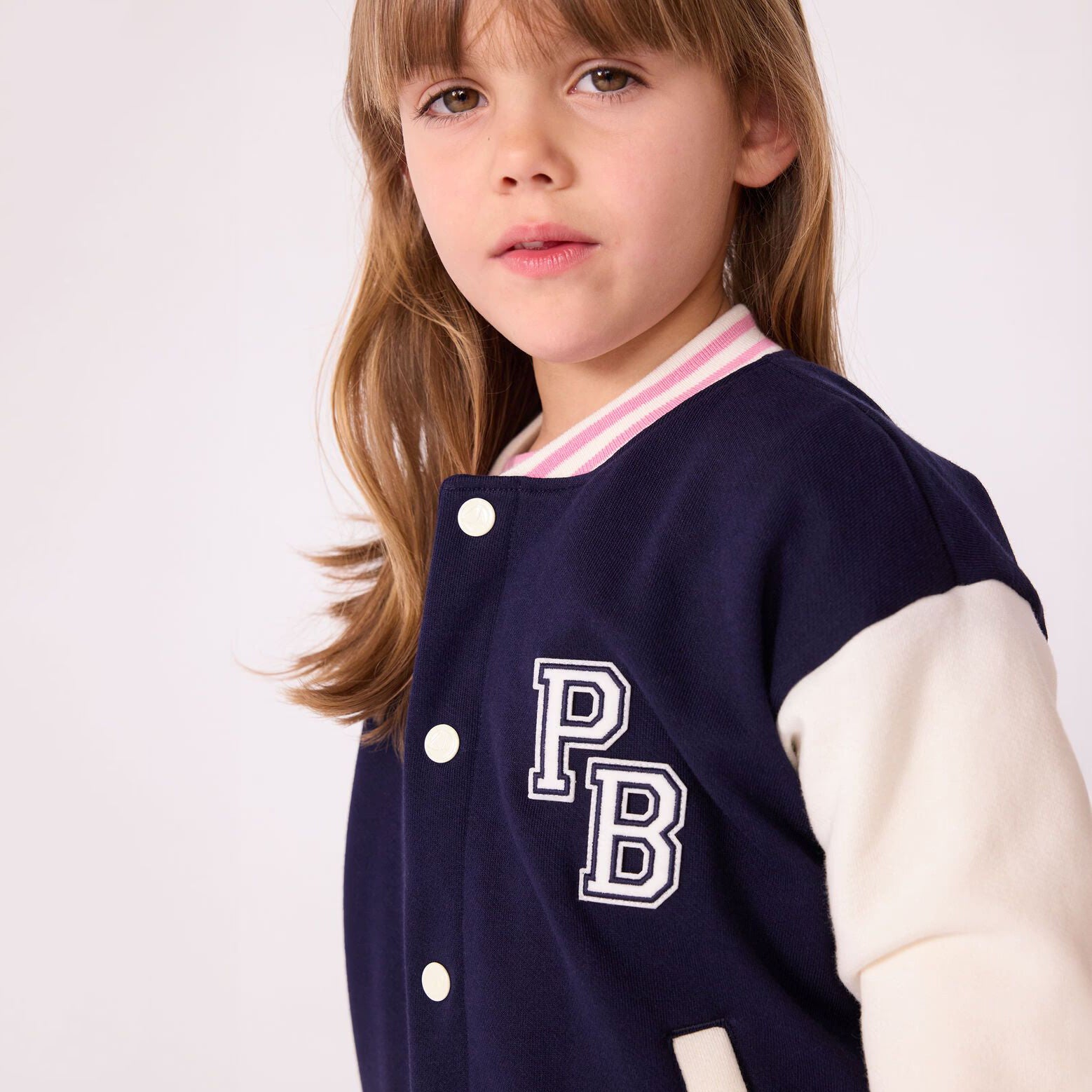Girls Navy Cotton Jacket