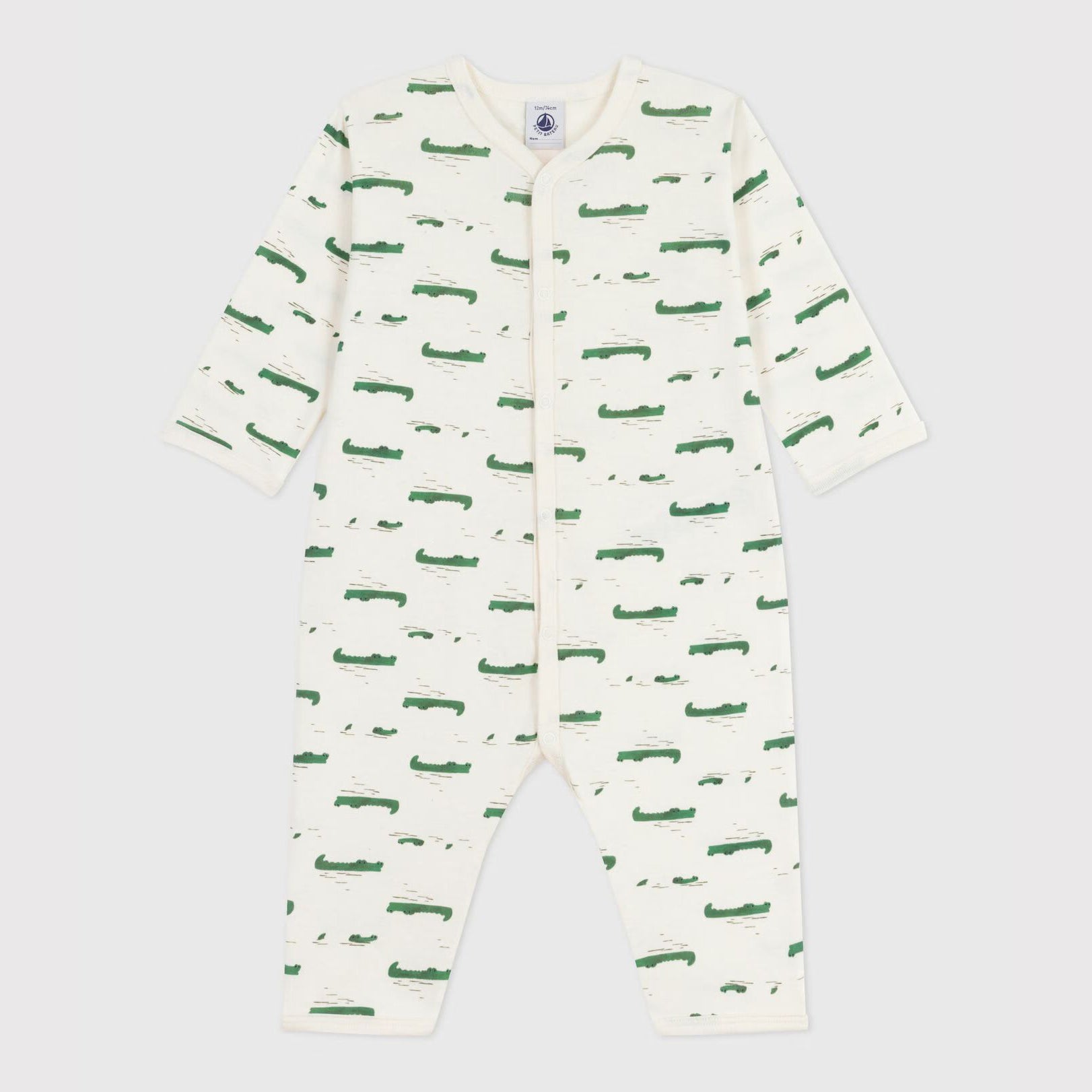 Baby Boys & Girls White Printed Cotton Babysuit
