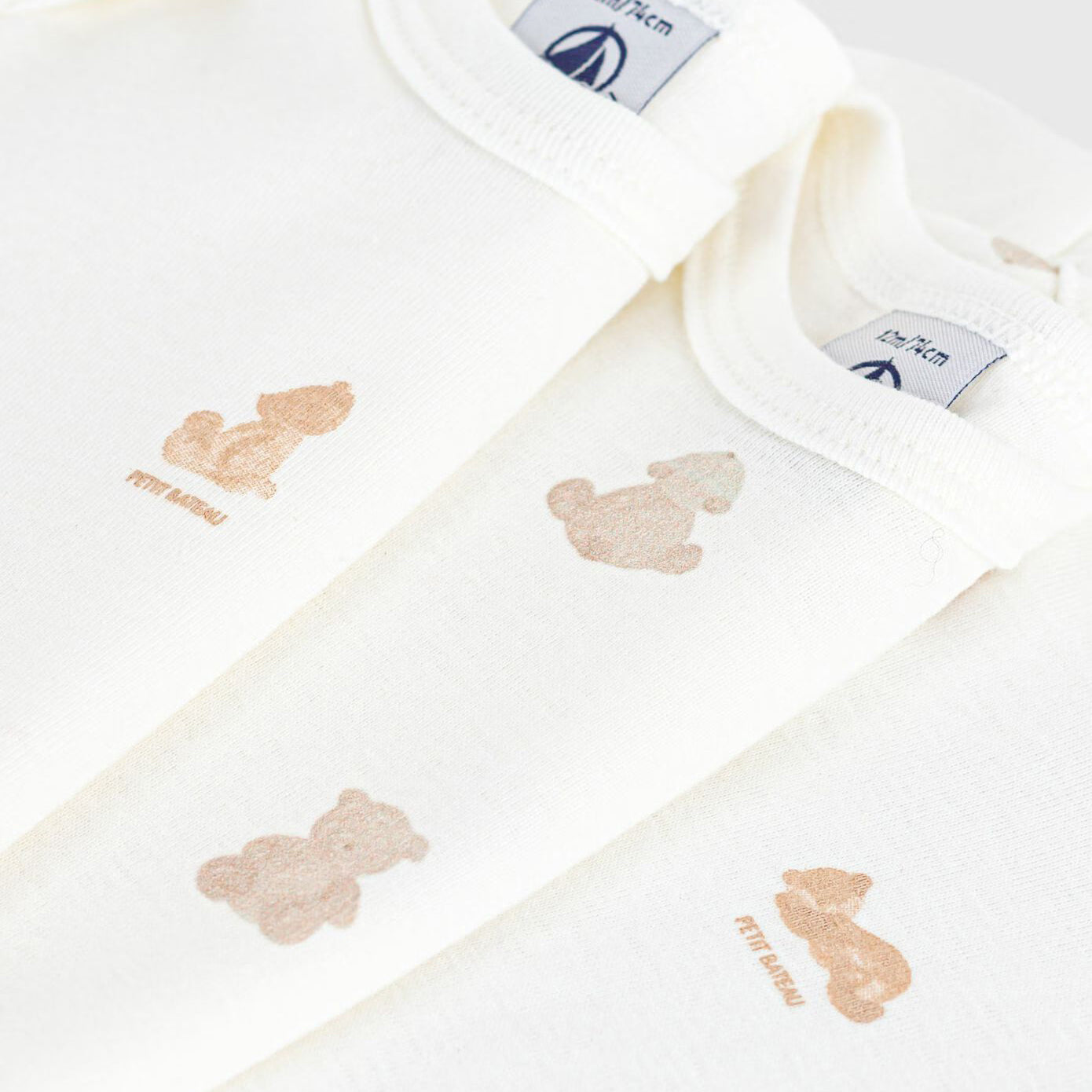 Baby Boys & Girls White Cotton Babysuit Set(3 Pack)