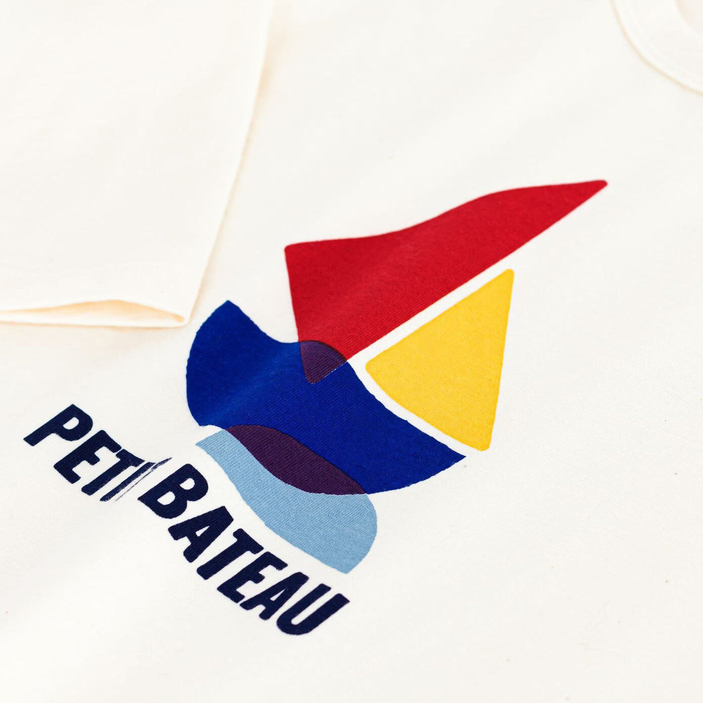 Boys White Printed Logo Cotton T-Shirt