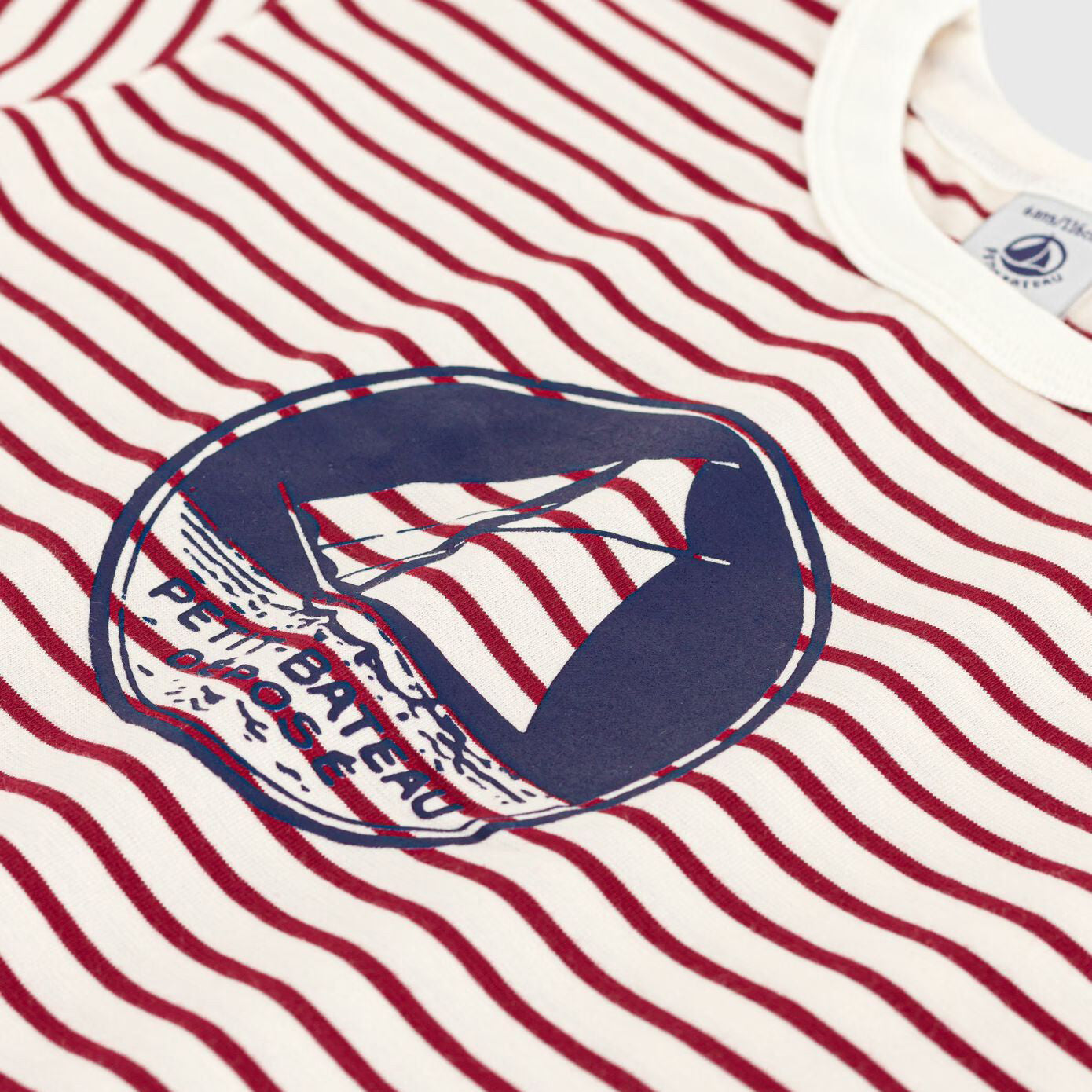 Boys & Girls Red Stripes Cotton T-Shirt