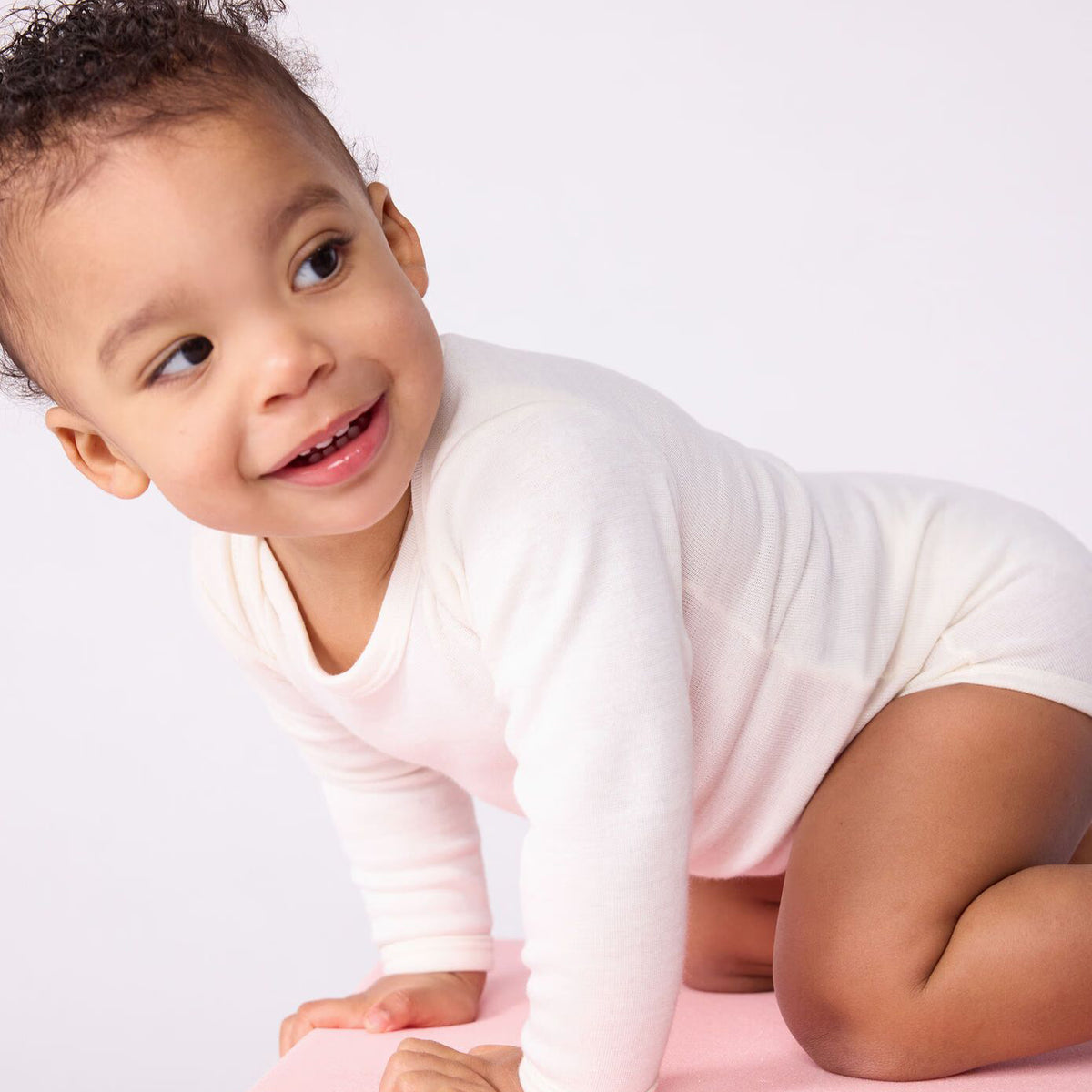 Grenouillère bébé unisexe en coton blanc