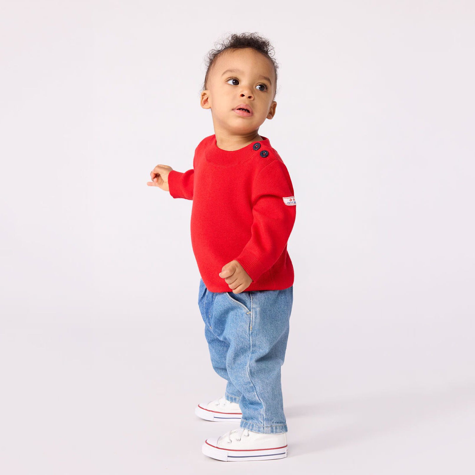 Baby Boys & Girls Red Wool Sweater