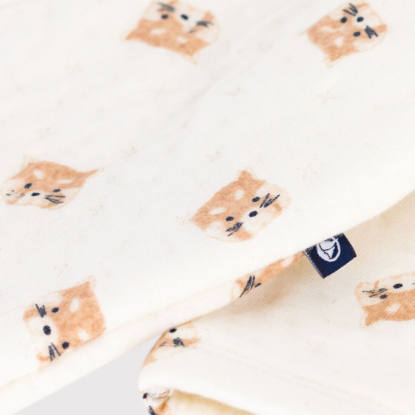 Baby Boys & Girls White Printed Cotton Babysuit