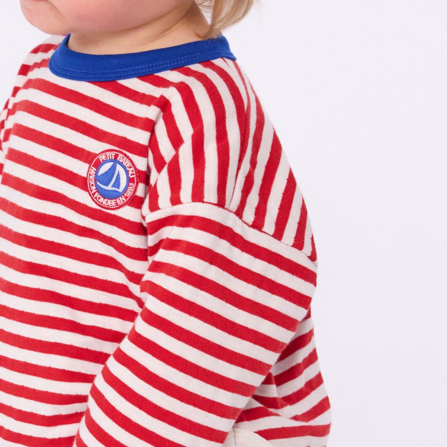 Baby Boys & Girls Red Stripes Cotton T-Shirt