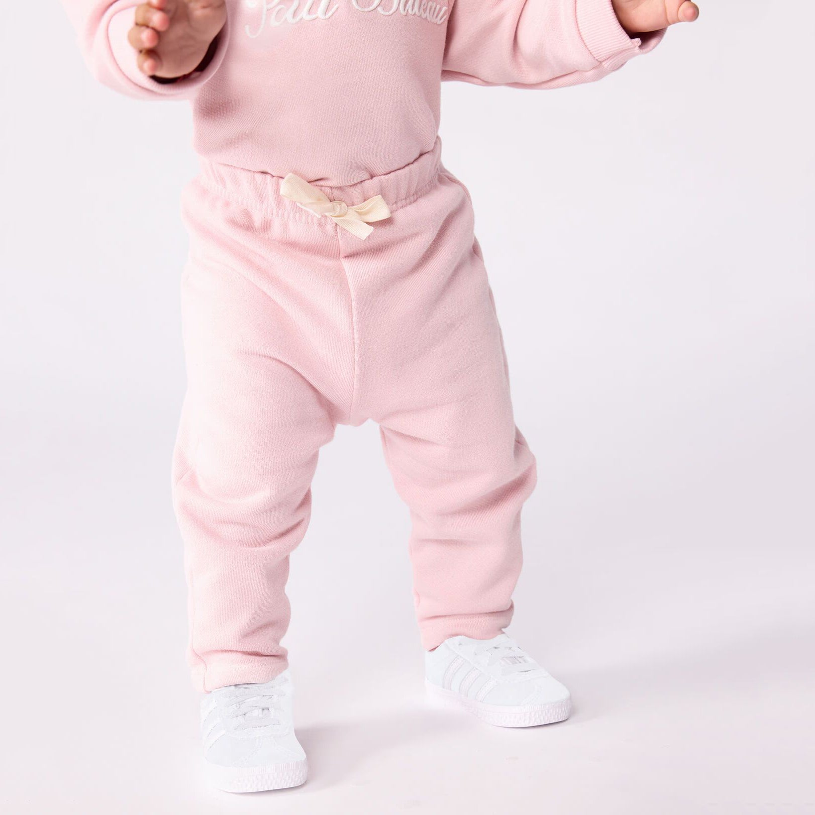 Baby Girls Pink Cotton Trousers