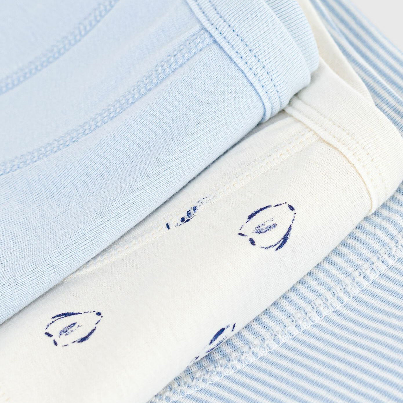 Boys Tricolor Cotton Underwear Set(3 Pack)