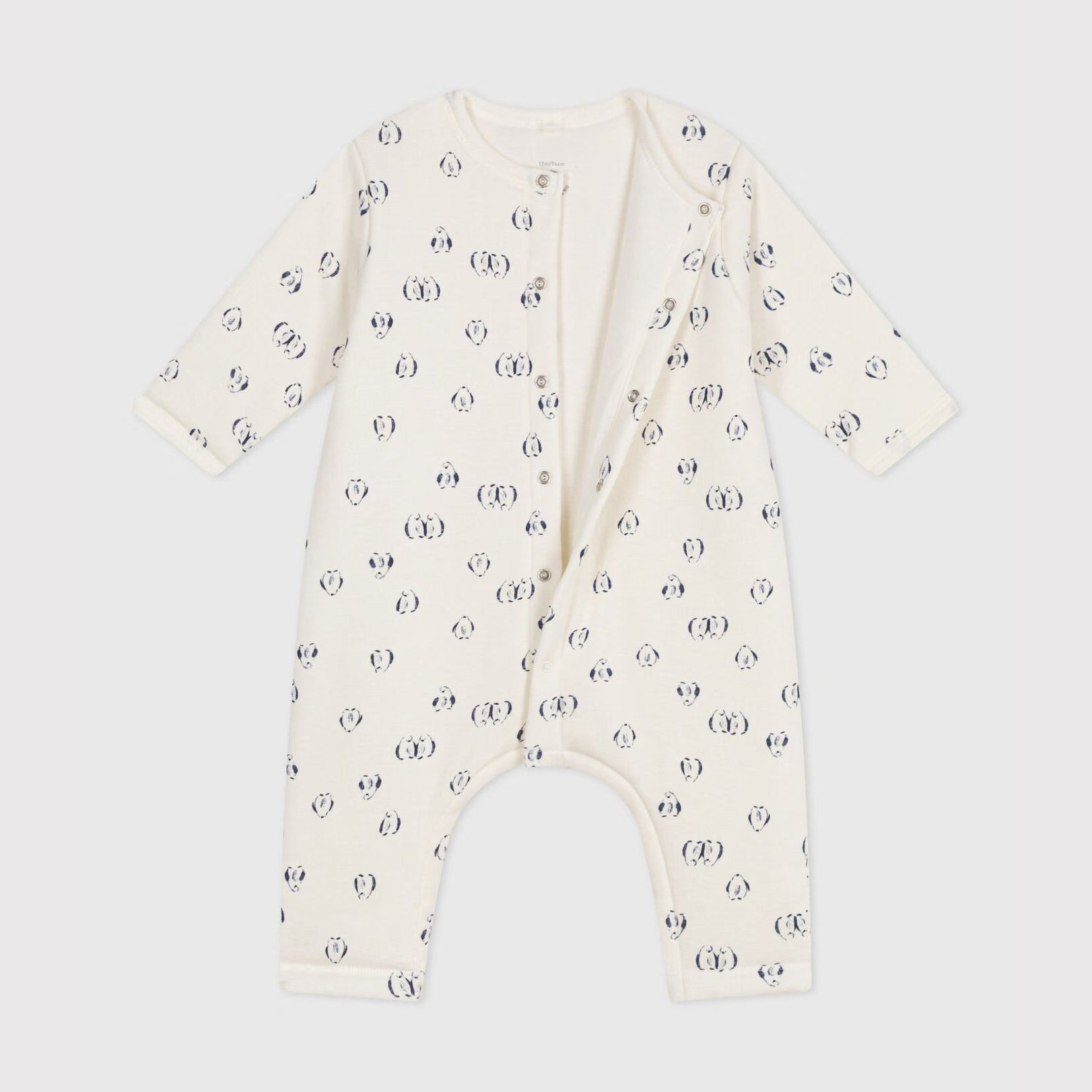 Baby Boys & Girls White Printed Cotton Babysuit