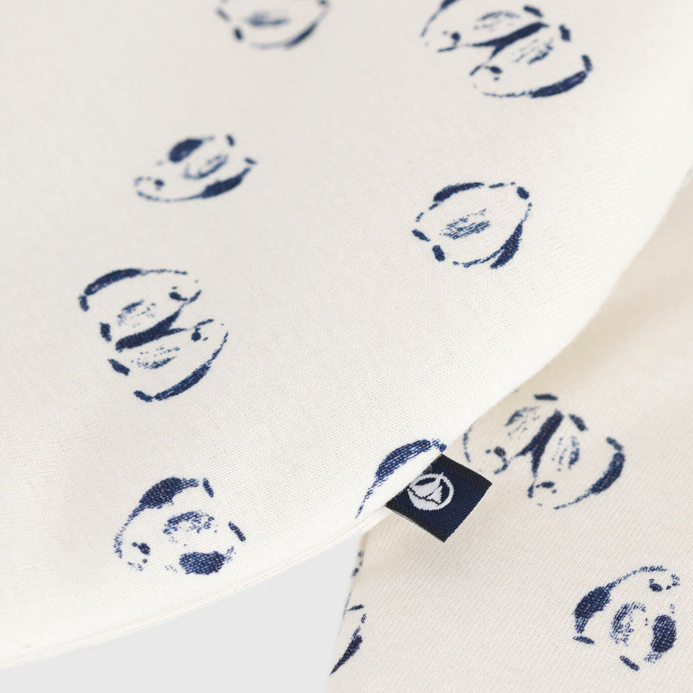 Baby Boys & Girls White Printed Cotton Babysuit