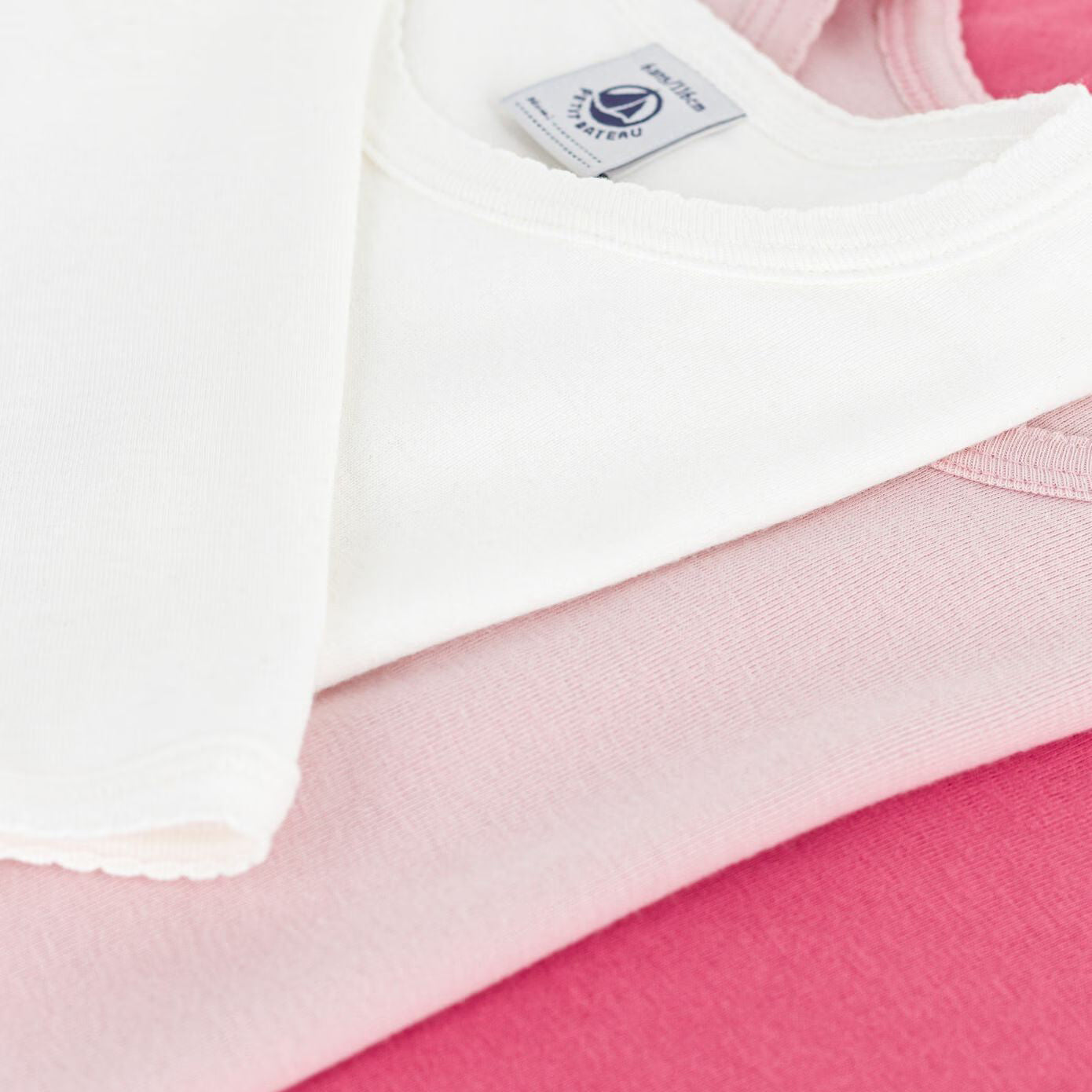 Girls Pink Cotton T-Shirt Set(3 Pack)