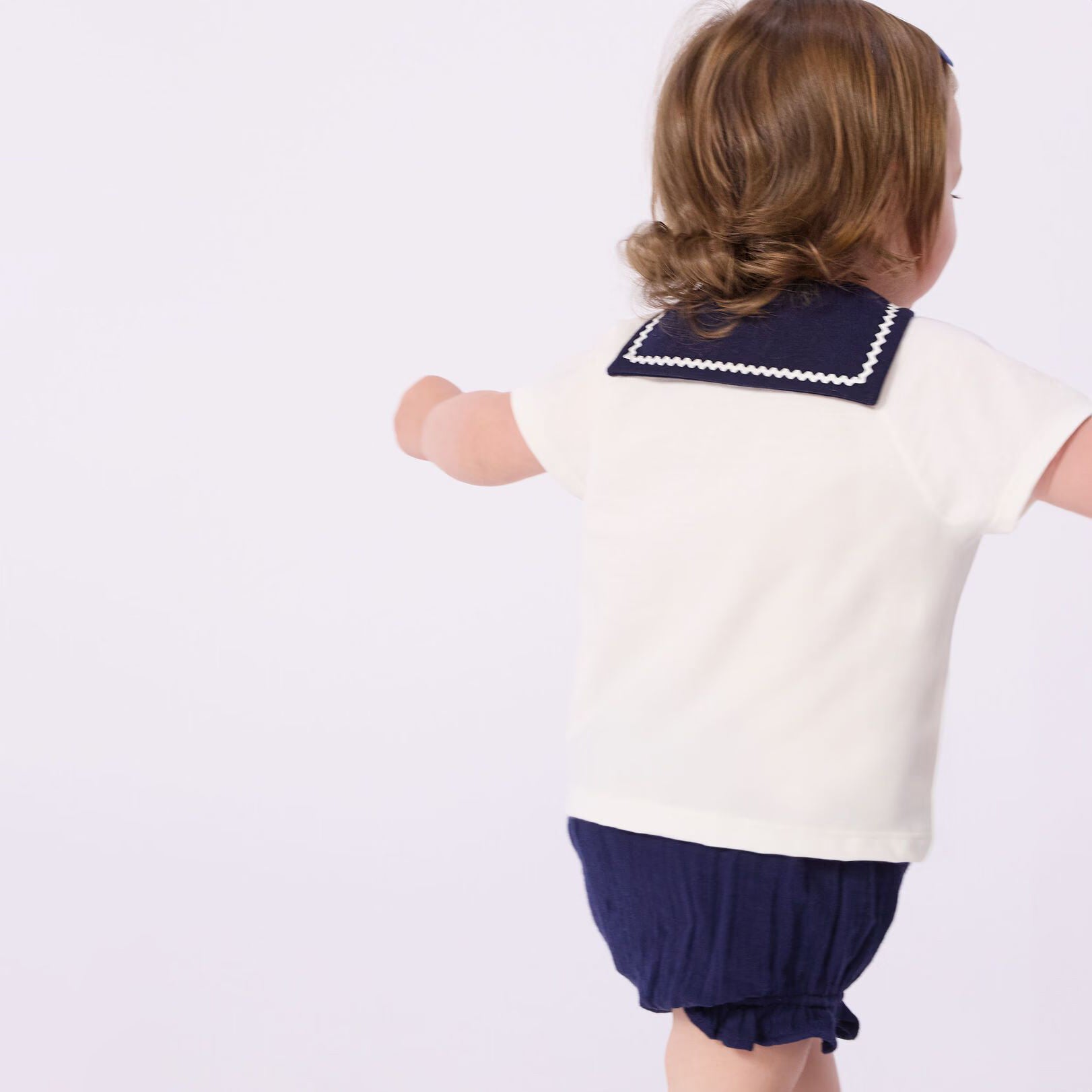 Baby Girls White Cotton Set