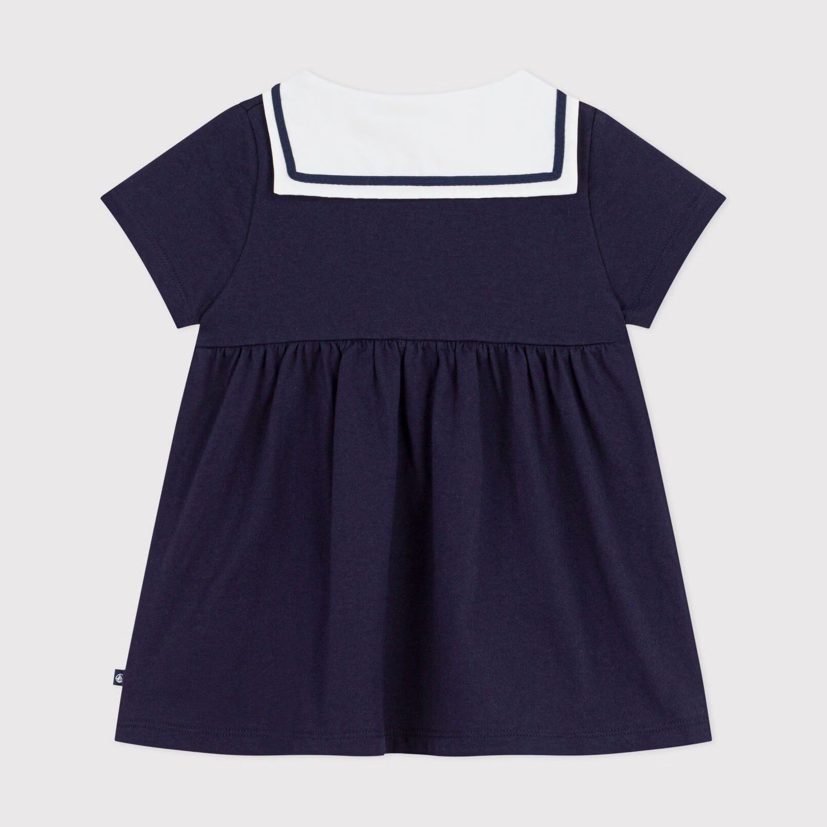 Baby Girls Navy Cotton Dress