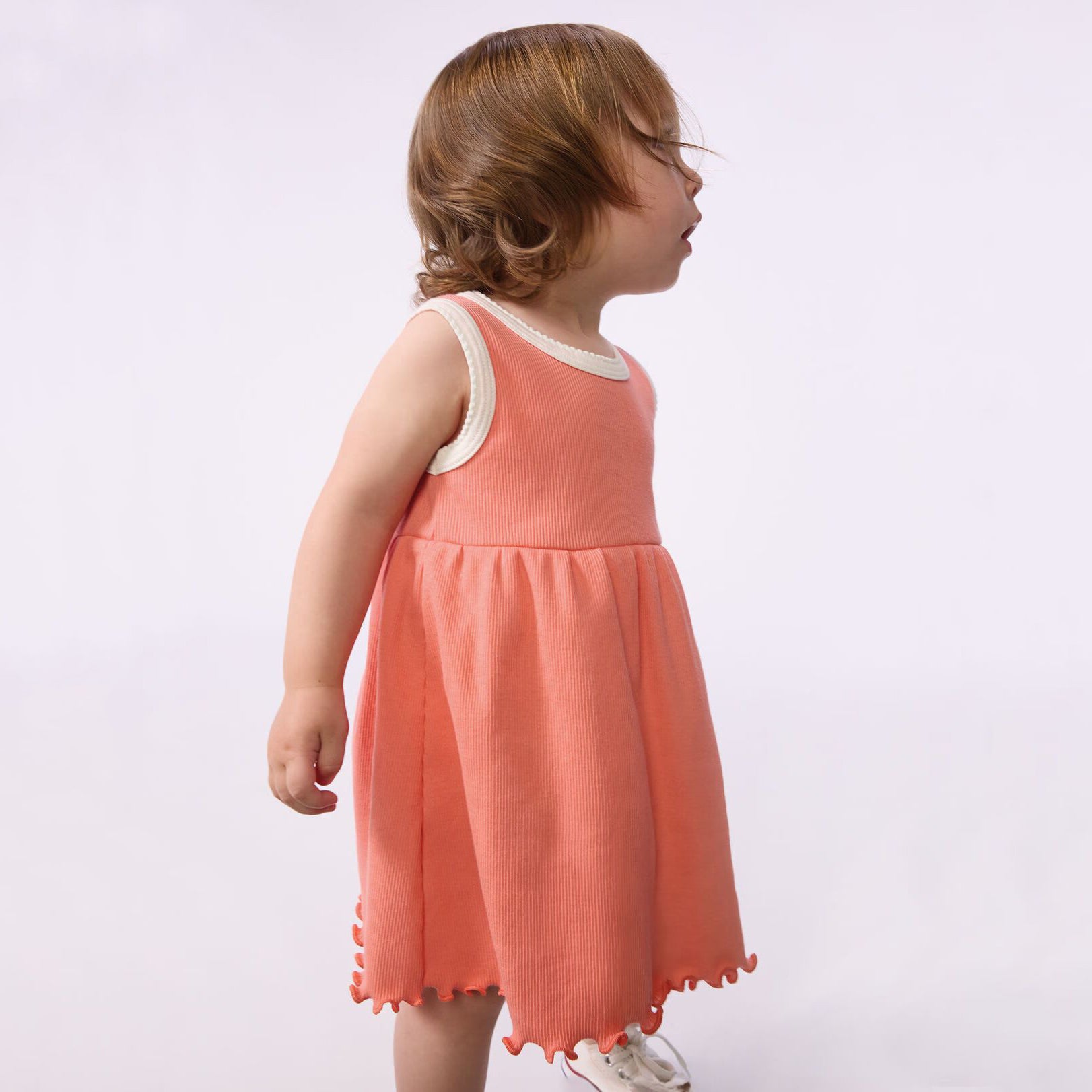 Baby Girls Pink Cotton Dress