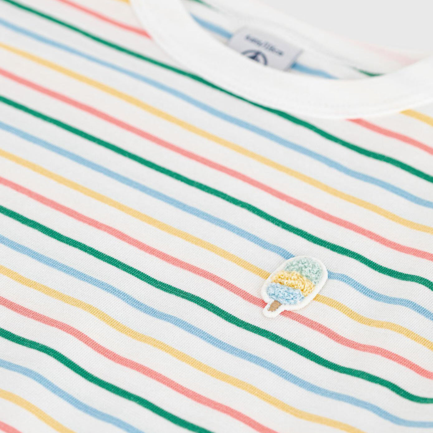 Boys Multicolor Stripes Cotton T-Shirt