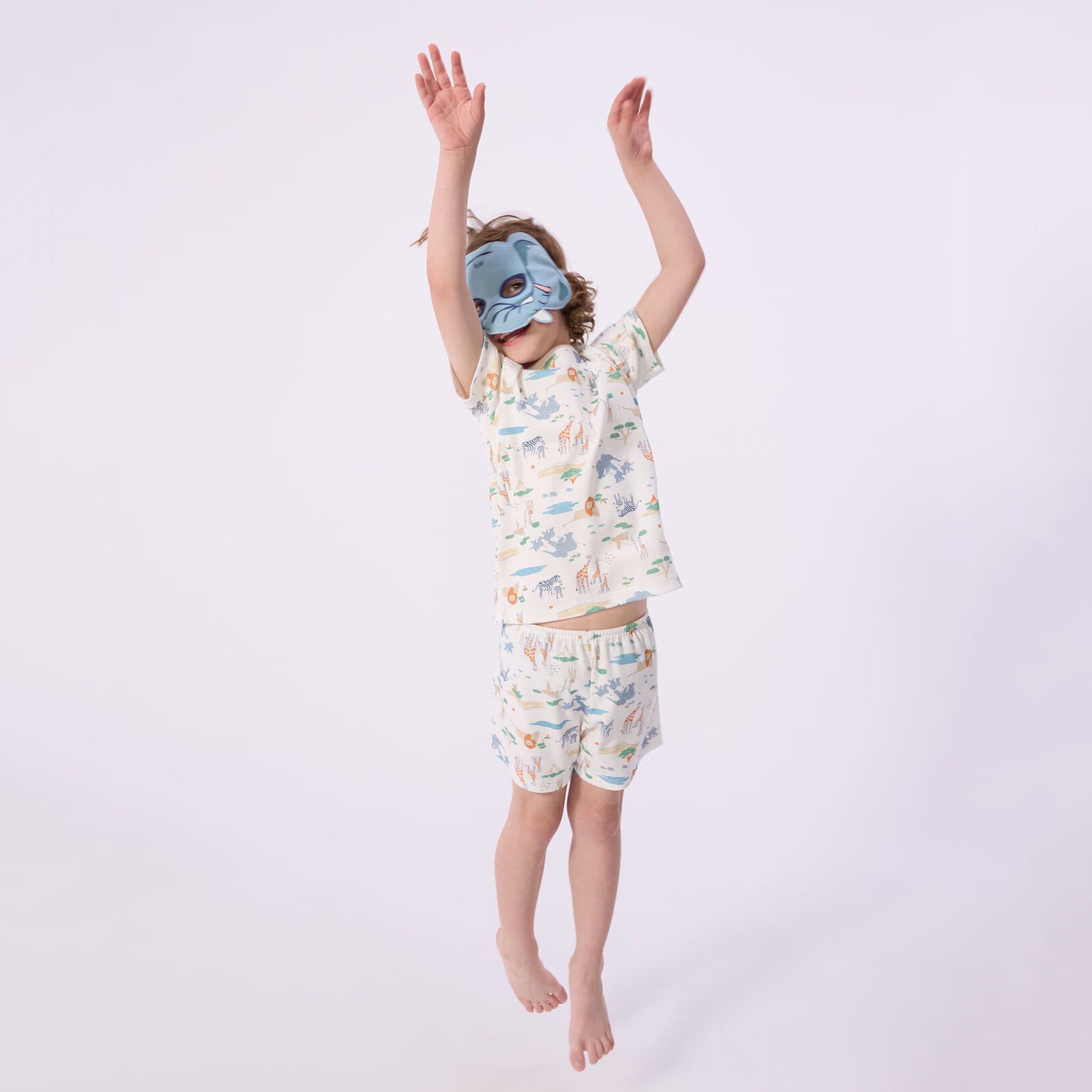 Boys Multicolor Printed Cotton Nightwear Set