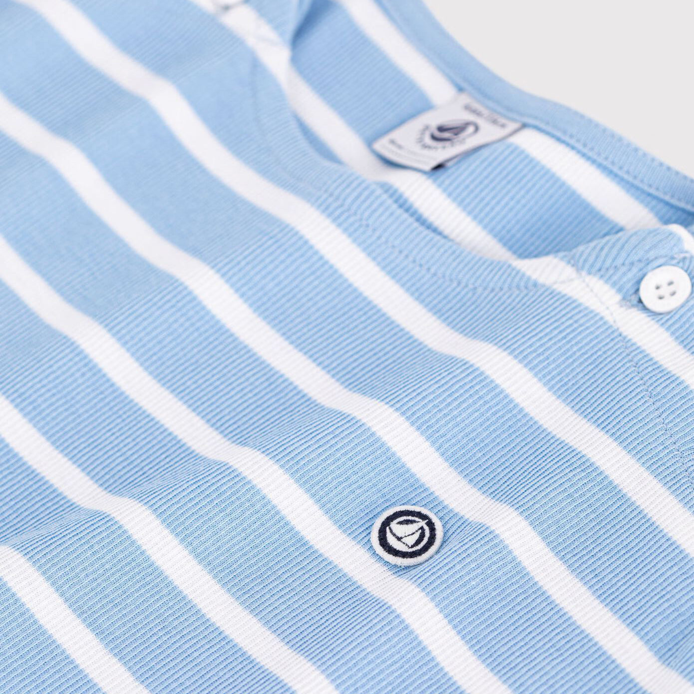 Girls Blue Stripes Cotton Dress