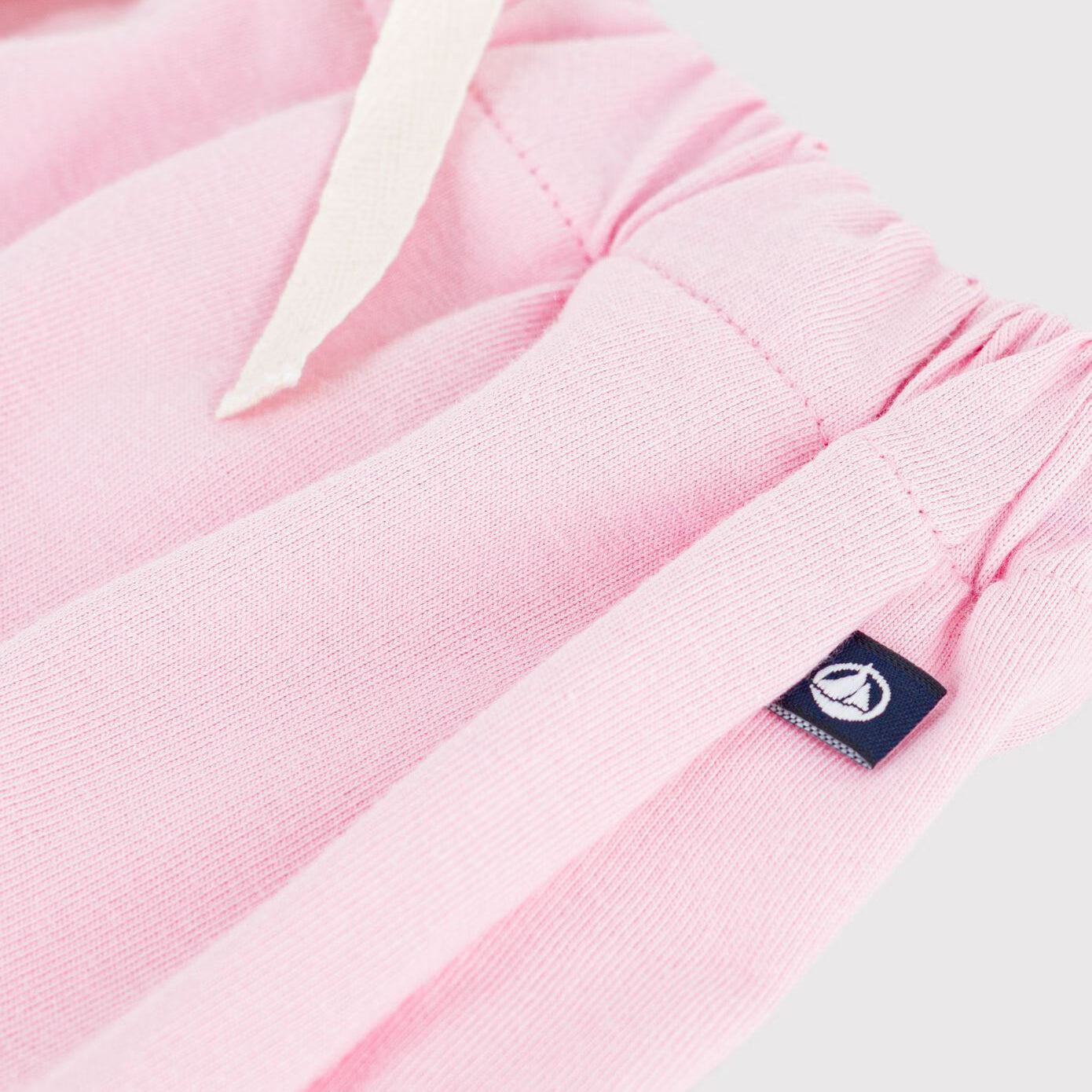 Girls Light Pink Cotton Shorts