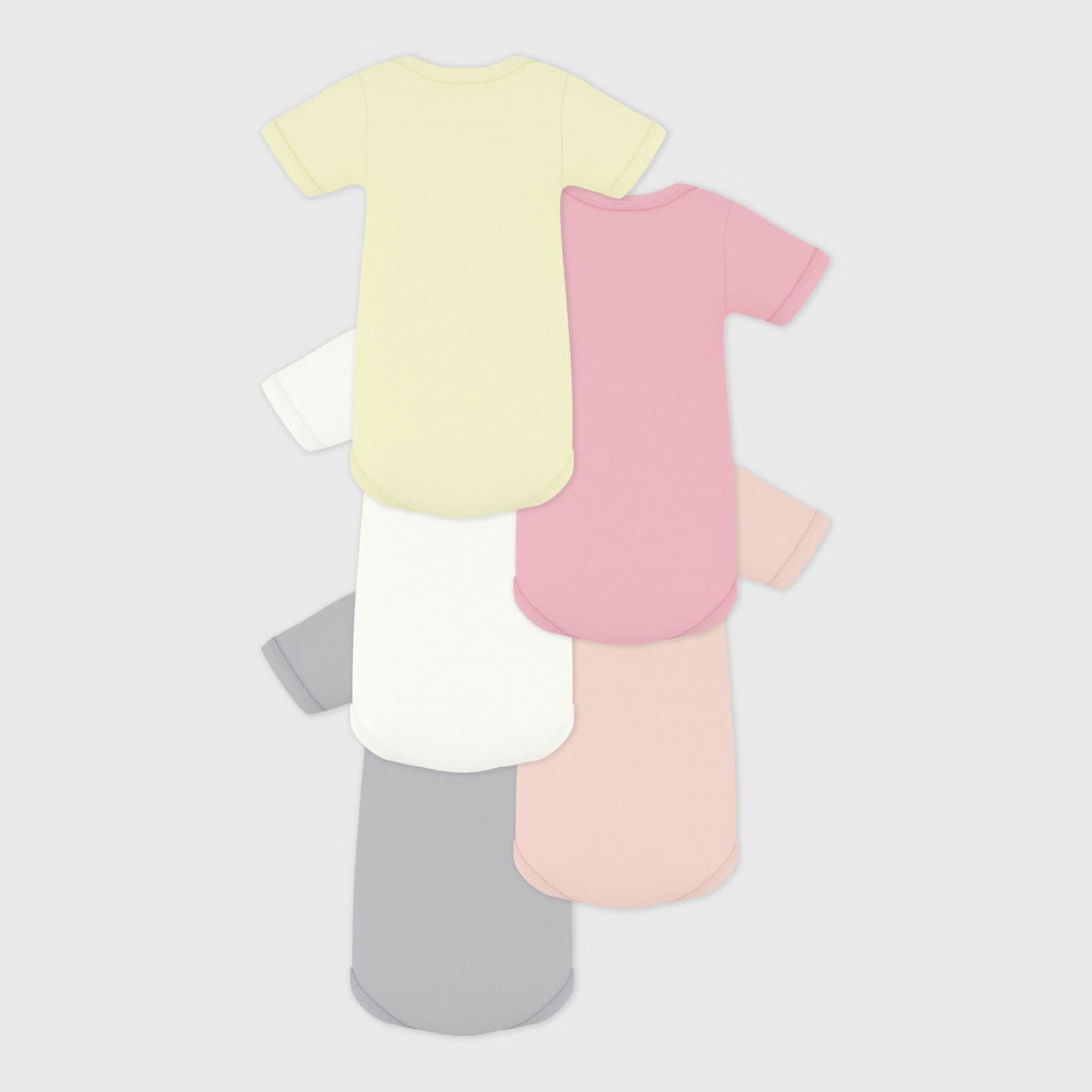 Baby Boys & Girls Multicolor Cotton Babysuit Set(5 Pack)